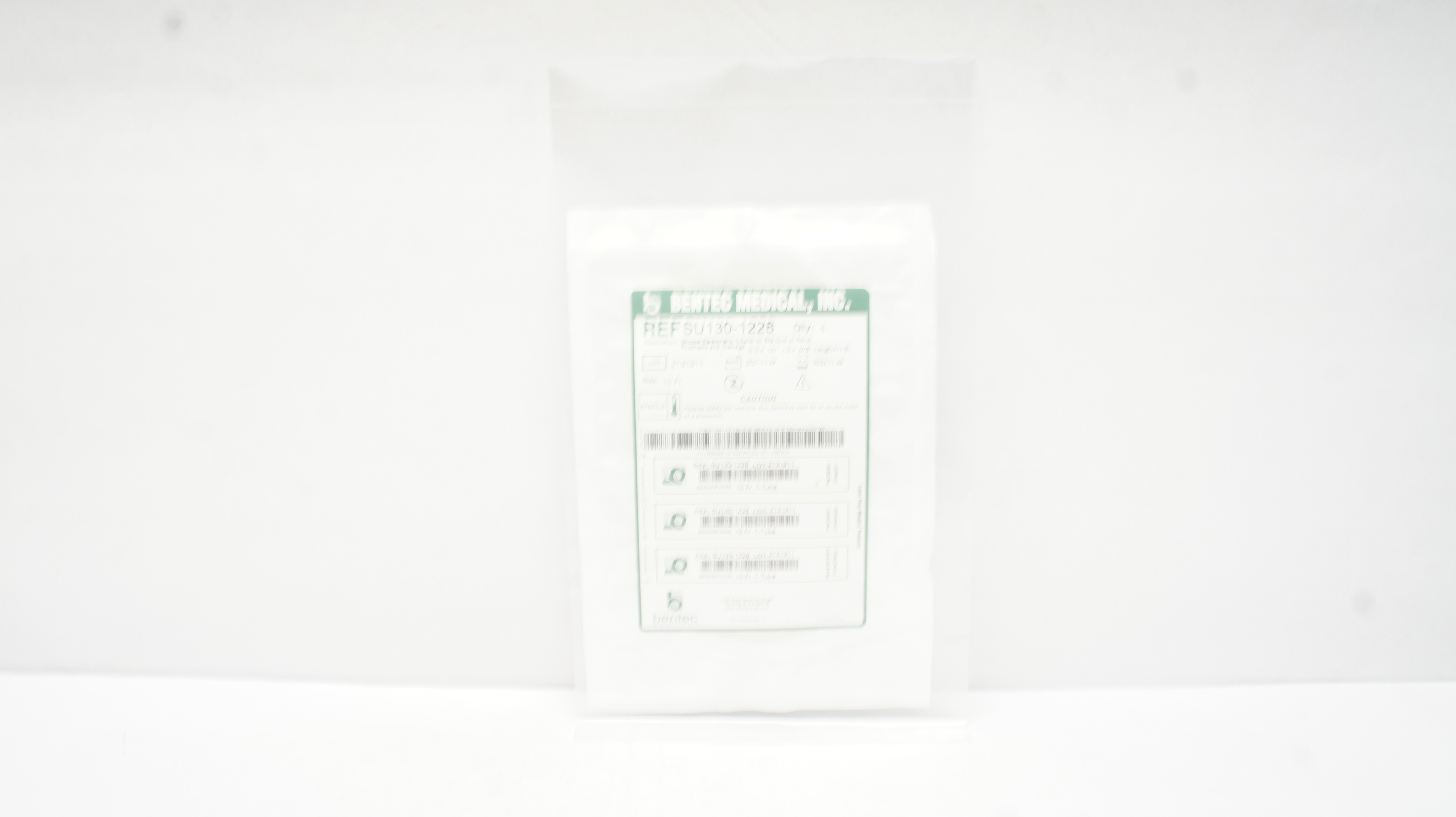 Bentec Medical SU130-1228 Silicone Elastomeric T-Tube 10Fr. (x)
