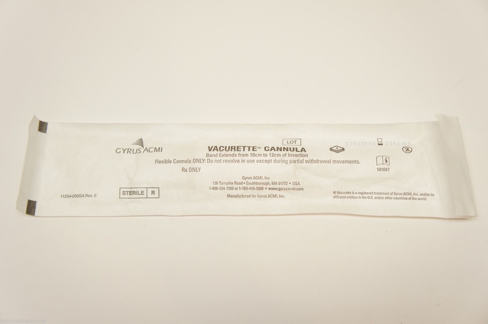 21554 ~ Gyrus ACMI Cannula 1/1mm Curved Rigid (x)