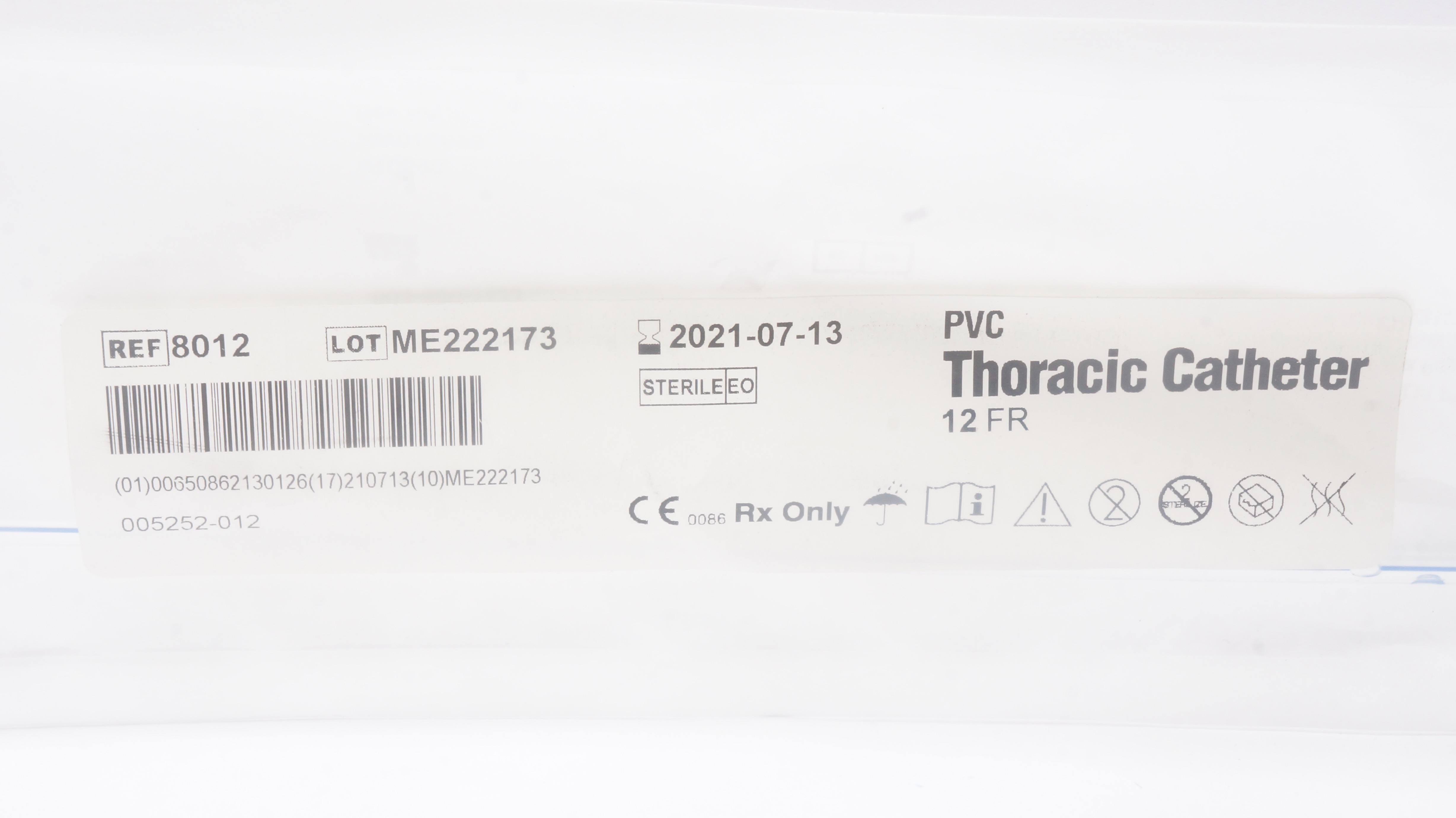 Atrium 8012 PVC Thoracic Cath. 12Fr (x)