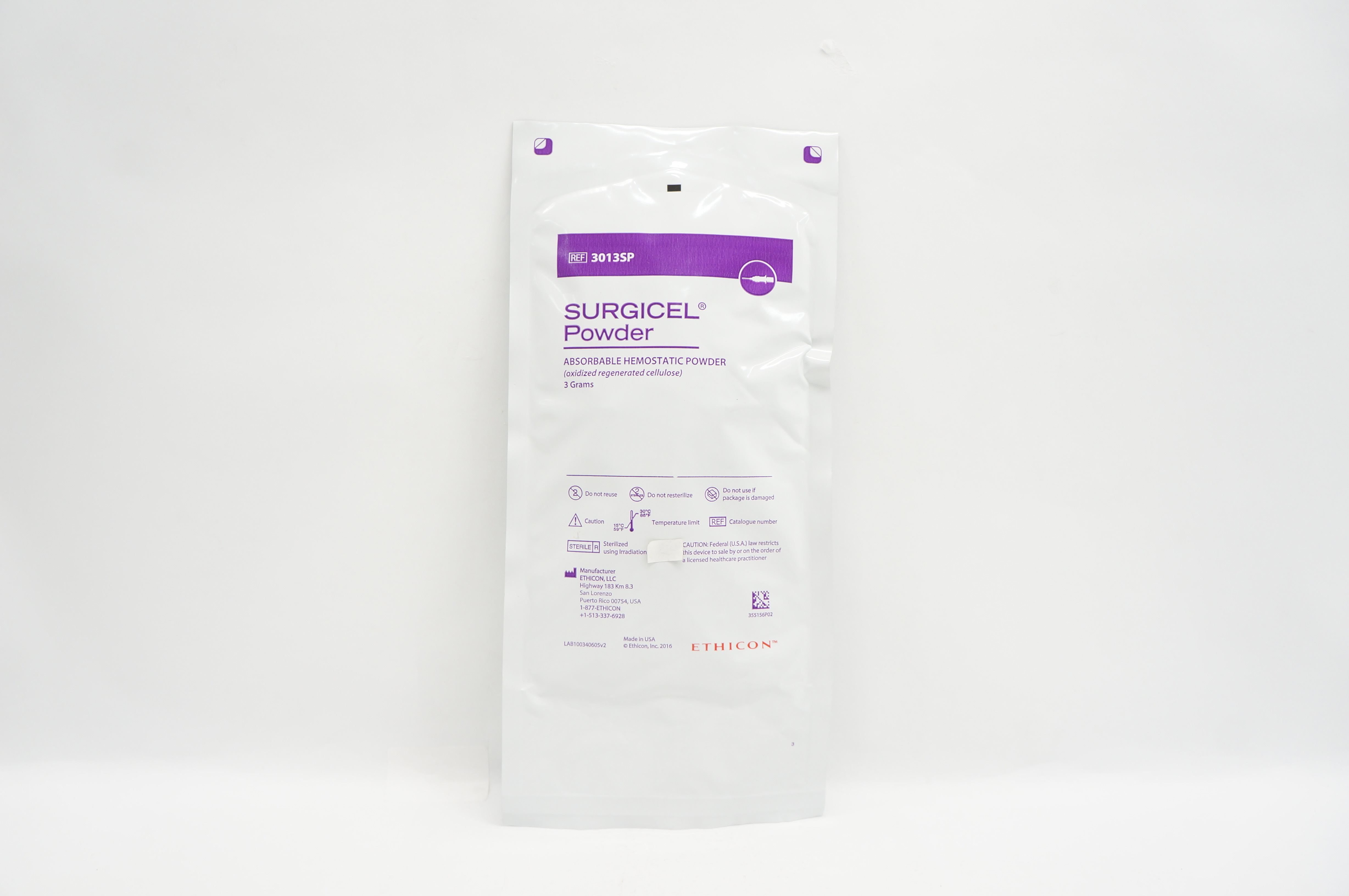 Ethicon 3013SP Surgicel Powder Absorbable Hemostatic Powder 3 Grams (x)