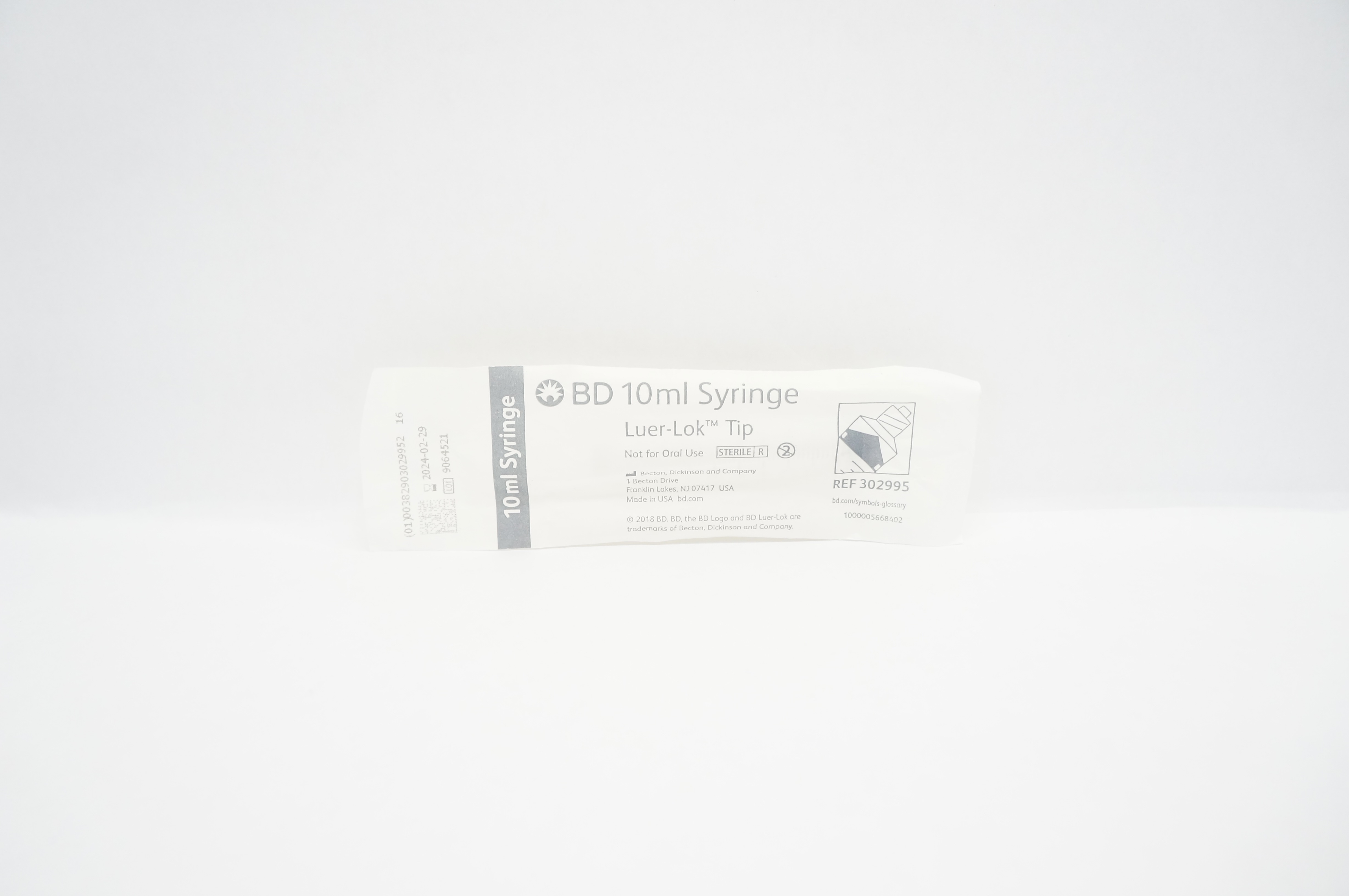 BD 302995 10ml Syringe Luer-Lok Tip