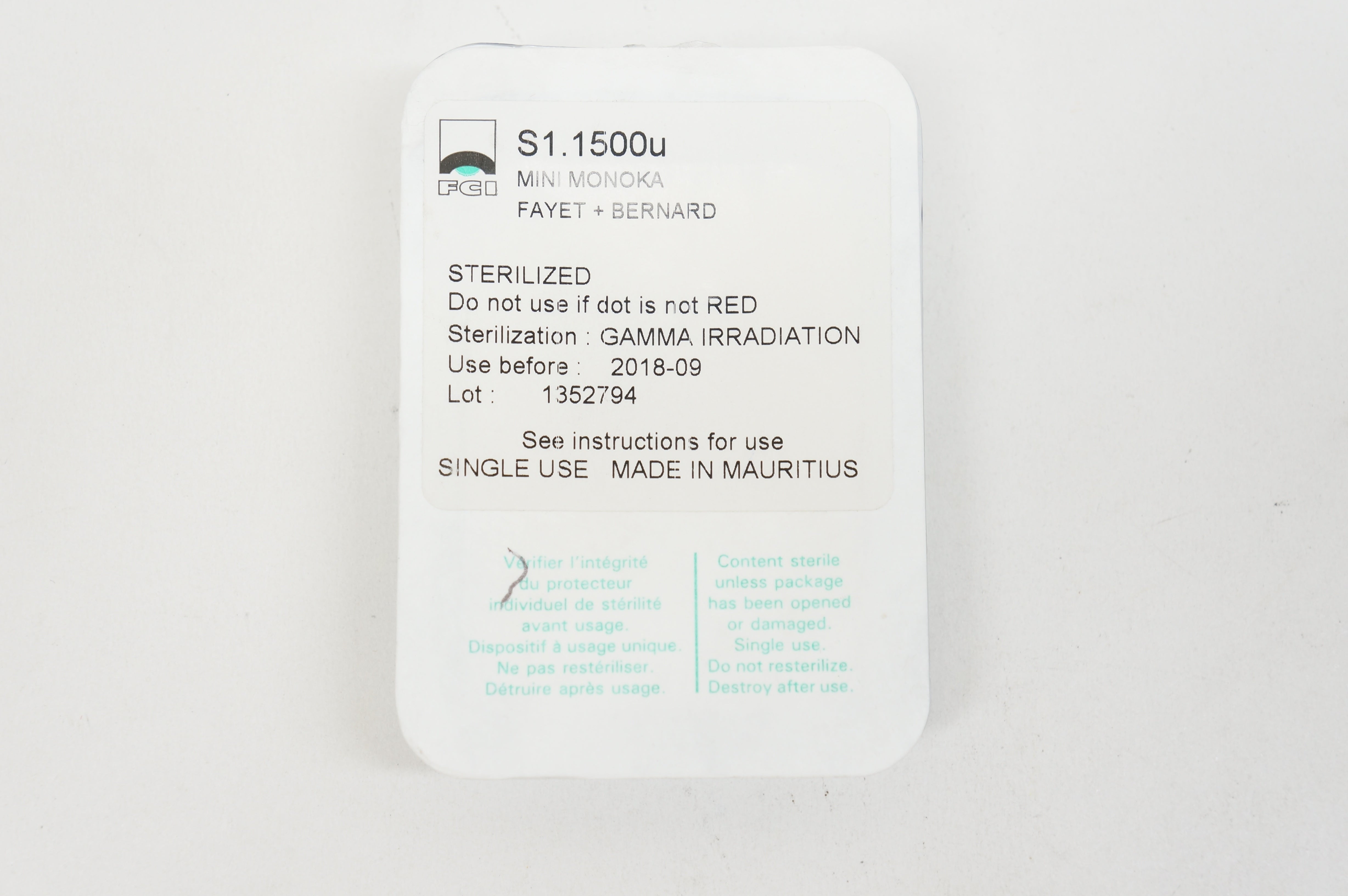 FCI S1.1500u Mini Monoka Fayet + Bernard (x)