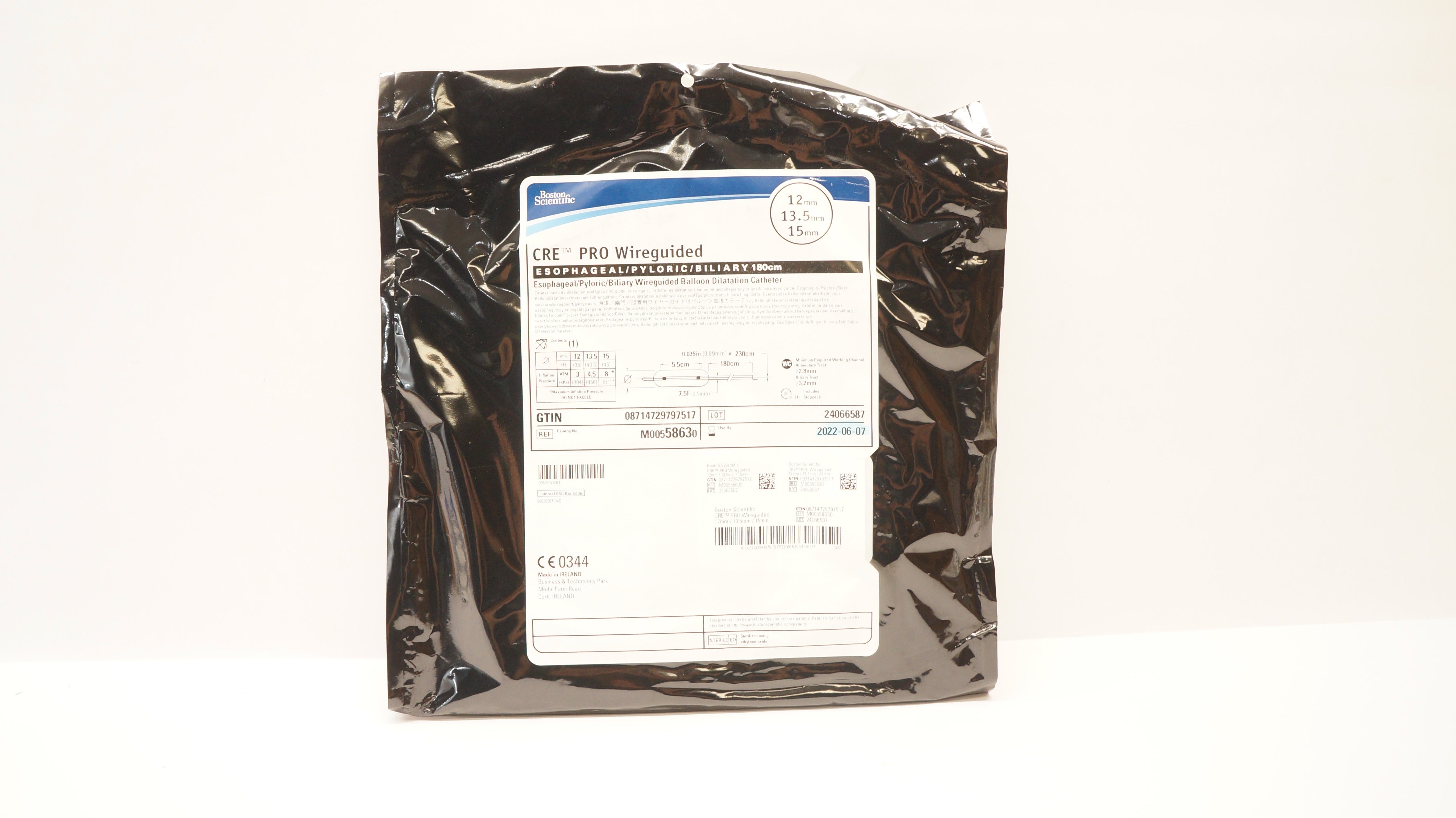 Boston Scientific M00558630 CRE Esophageal/Pyloric/Biliary Cath.12x13.5x15mm (x)