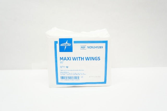 Medline NON241289 Maxi with Wings 11inch - Pack of 12
