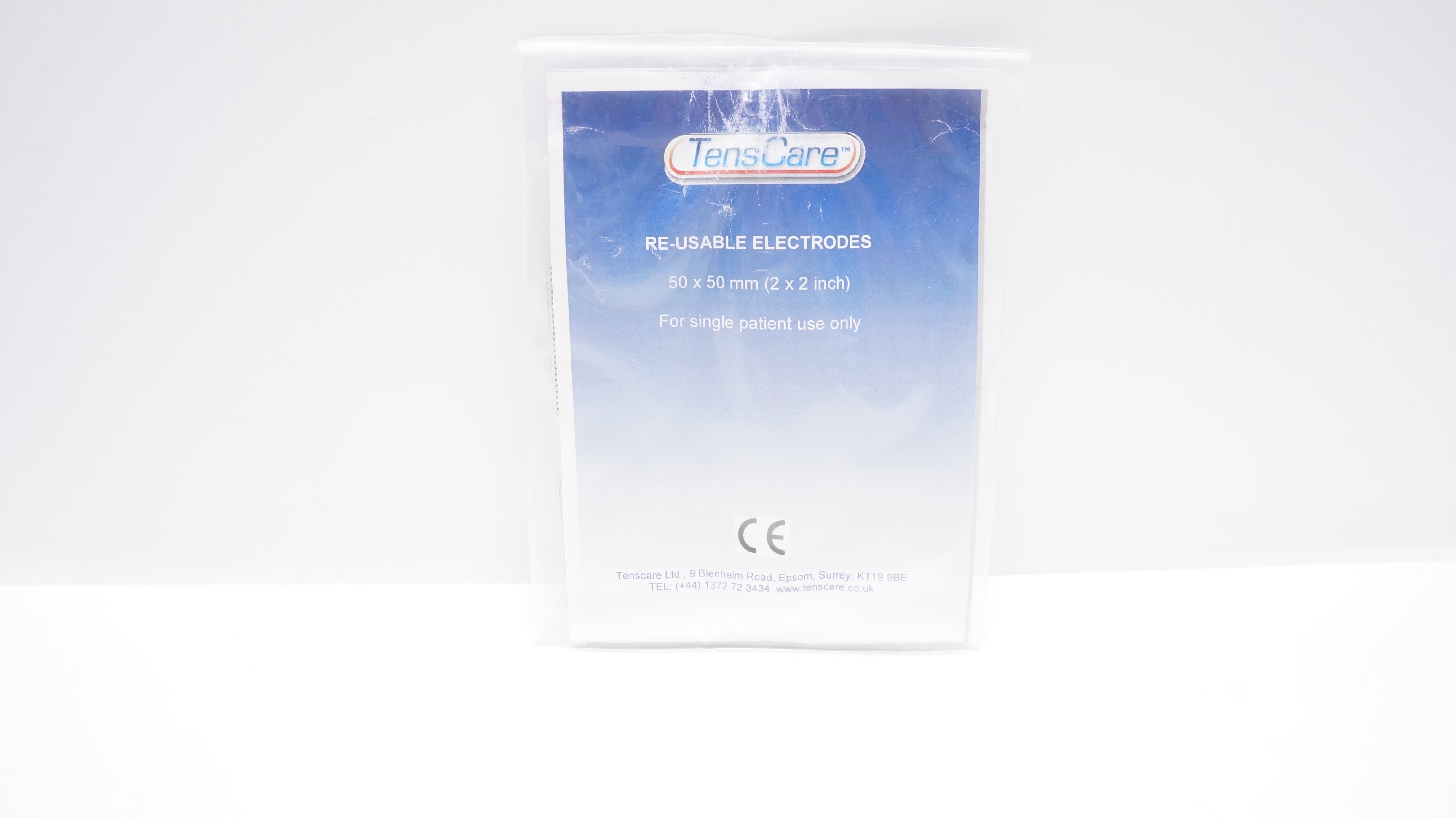 TensCare Re-Usable Electrodes 2 x 2inch For Single Patient Use Only