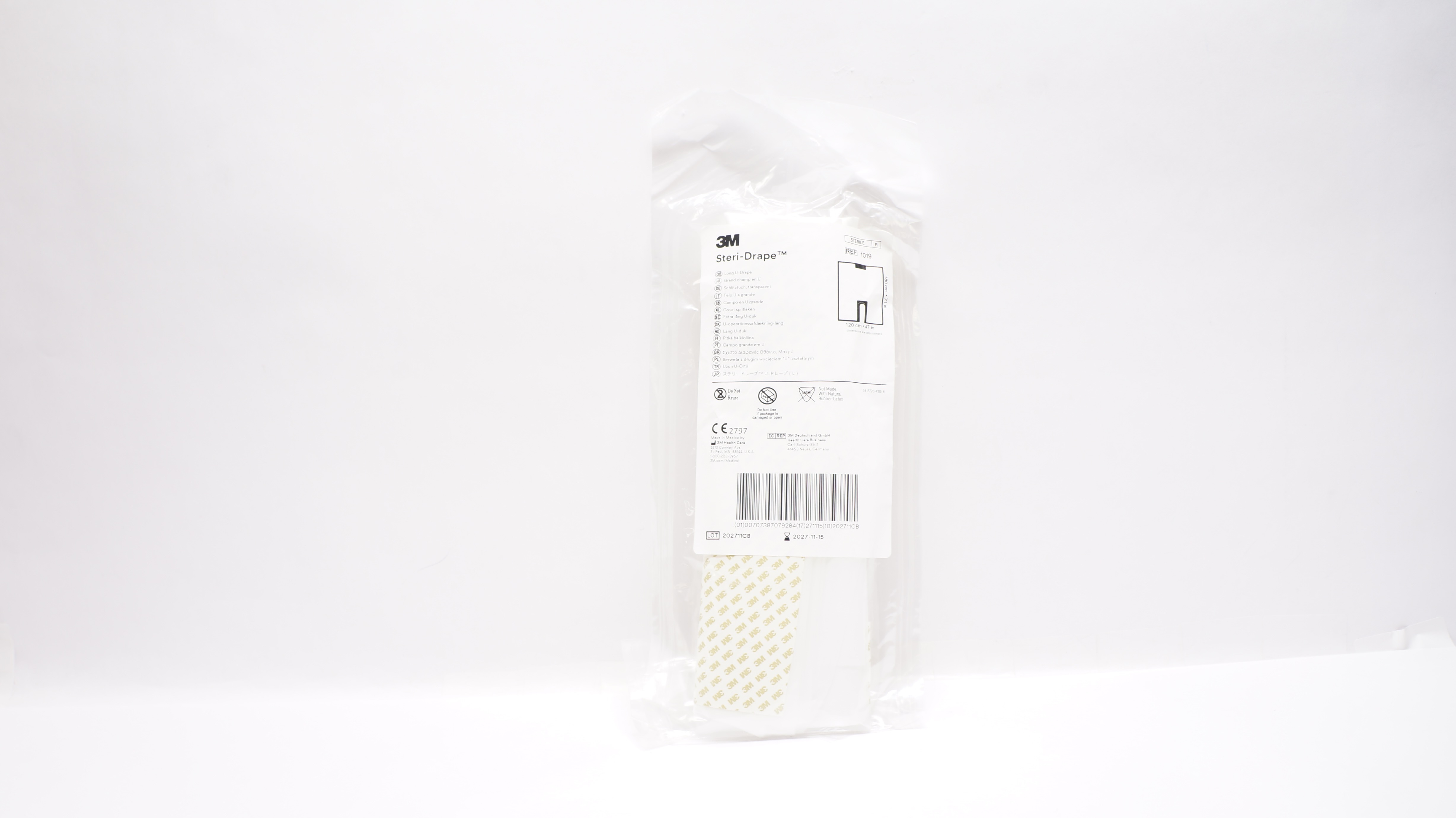 3M 1019 Steri Drape Long U-Drape 47inch x 71inch