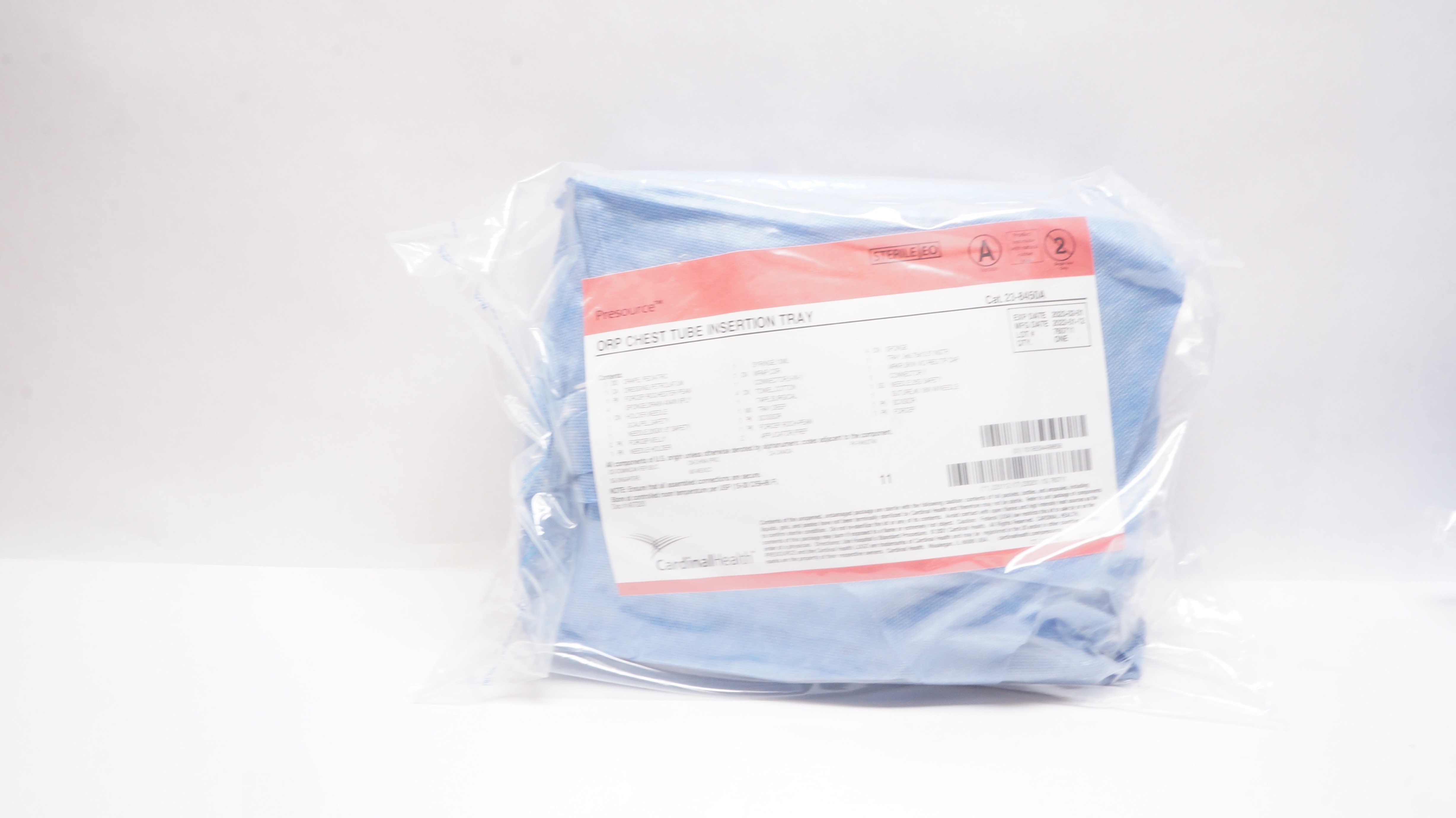 Cardinal Health 23-8450A ORP Chest Tube Insertion Tray (x)
