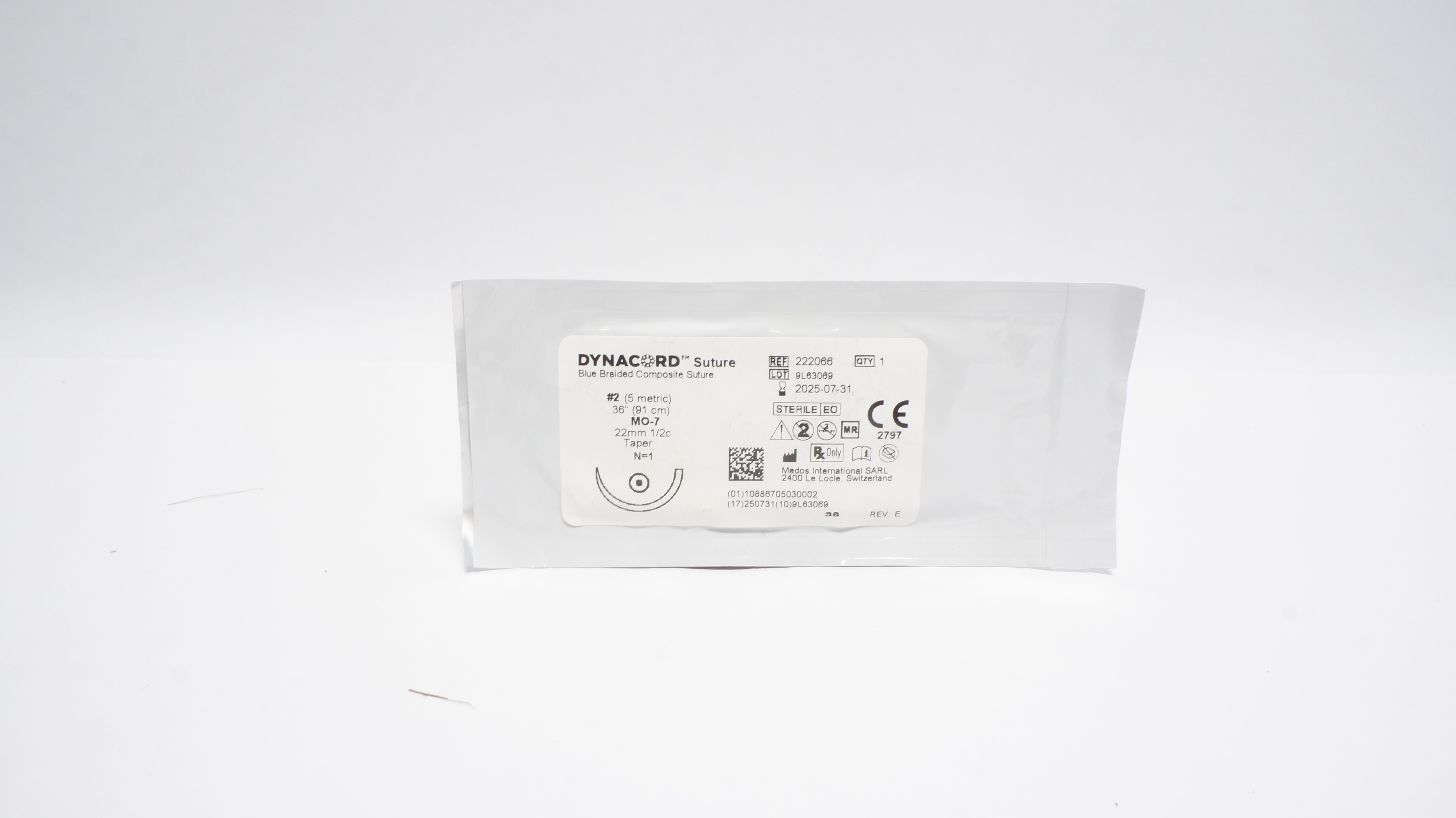 Medos 222066 DYNACORD Blue Braided Composite Stre.#2, 36in MO-7 22mm Taper N=1(x)