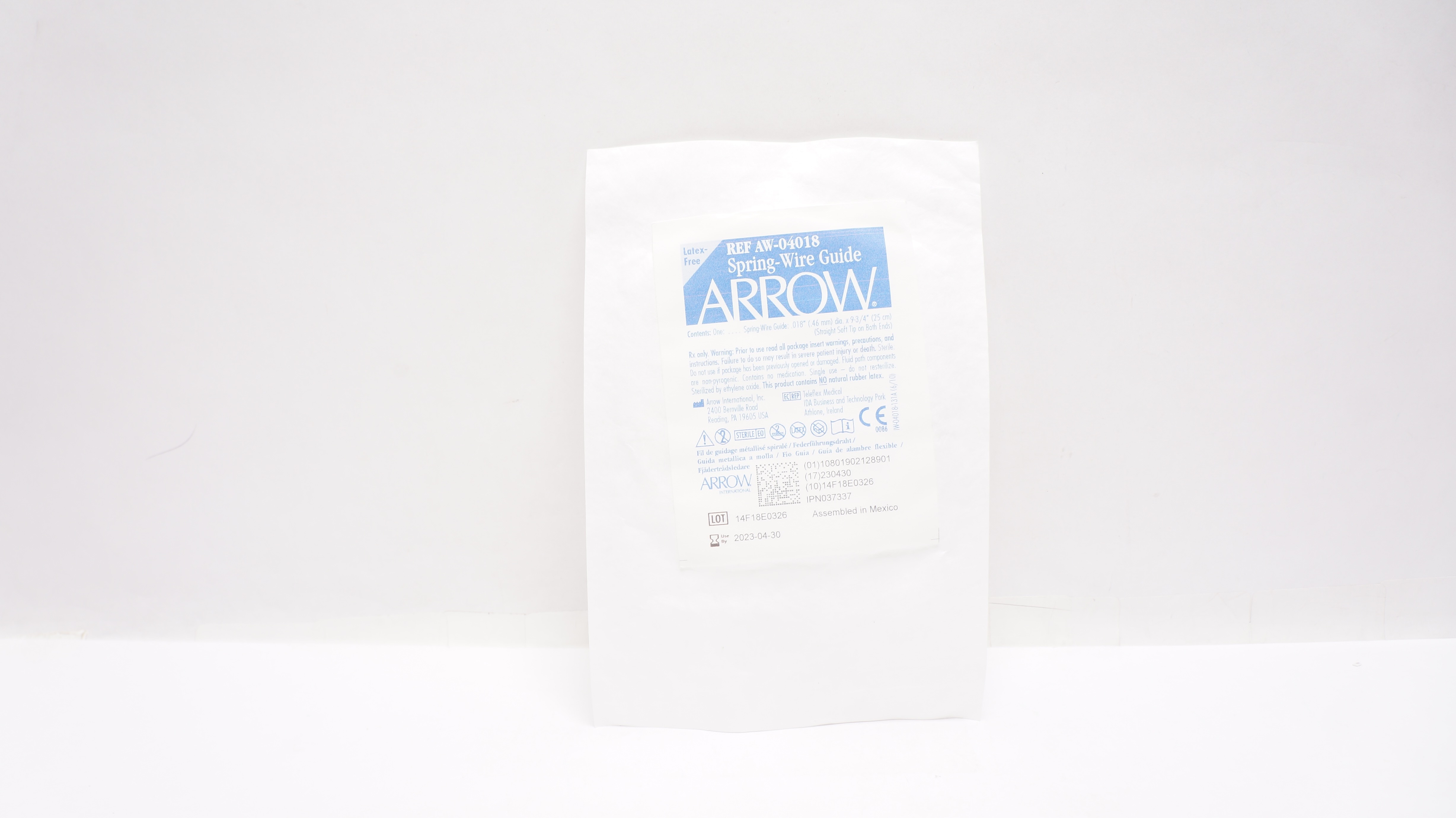 Arrow AW-04018 Spring-Wire Guide .018inch dia. x 9-3/4inch (x)