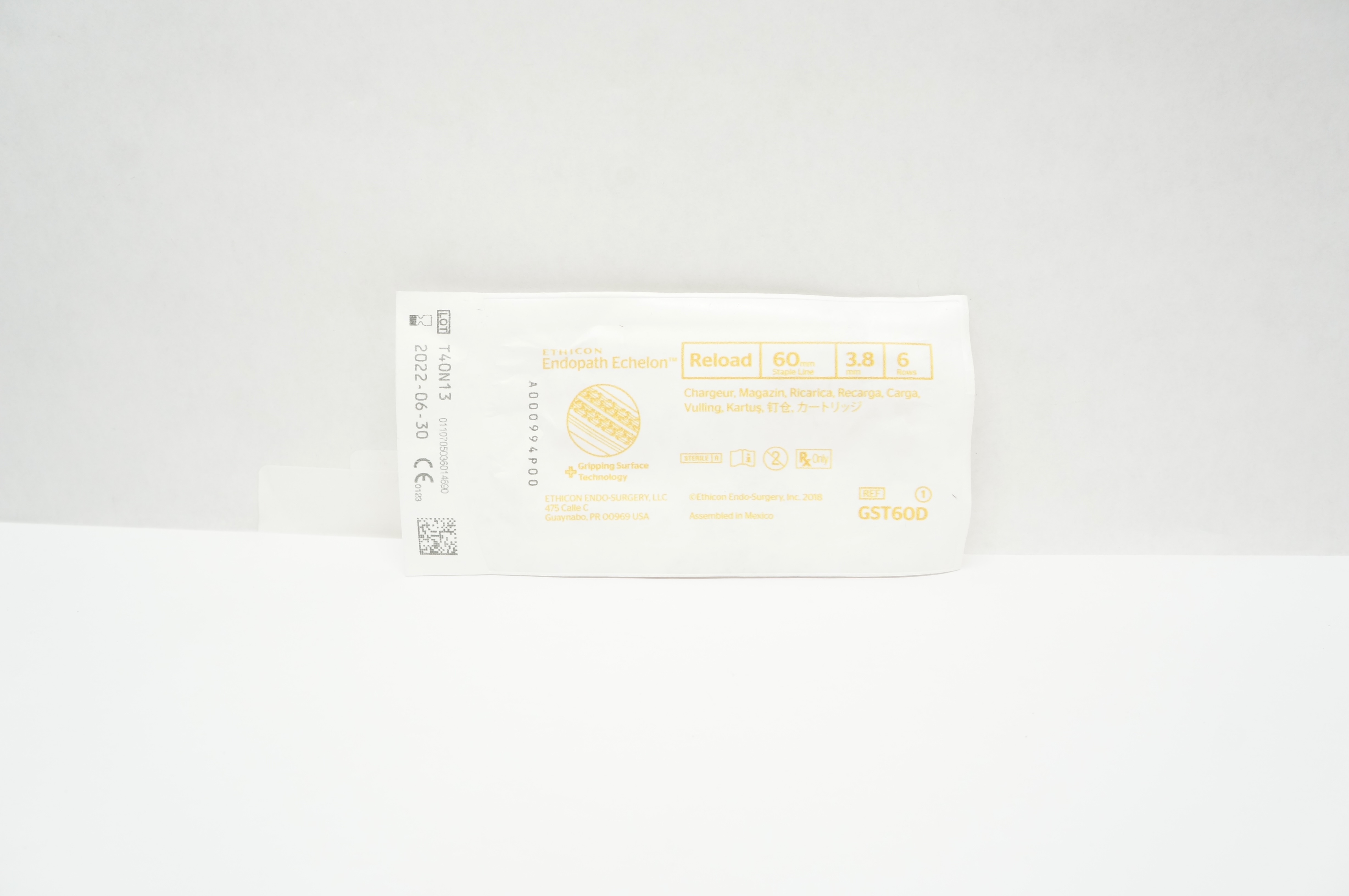 Ethicon GST60D Echelon Endopath Reload, 6 Rows, 60mm x 3.8mm  (x)