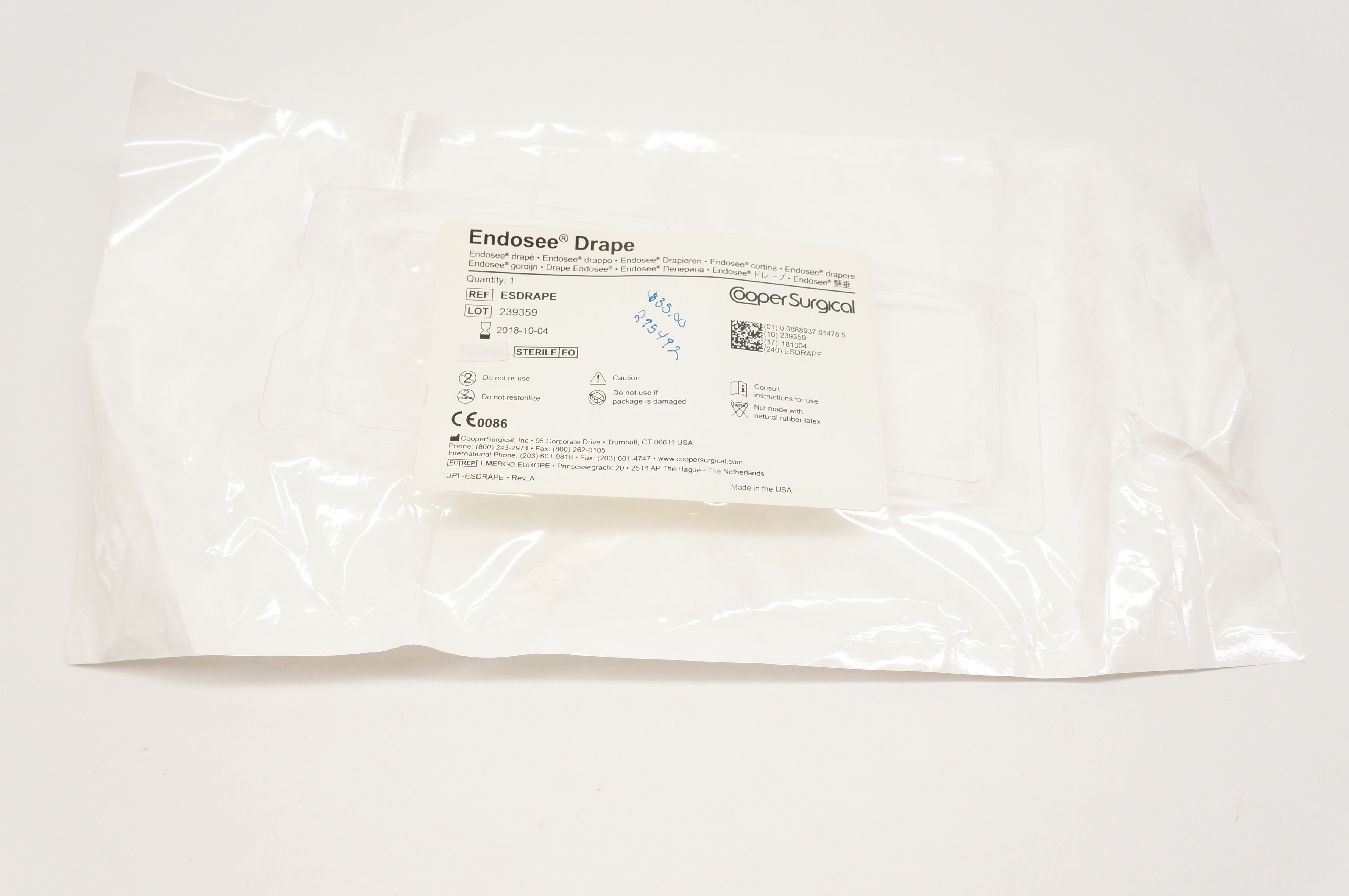 Cooper Surgical ESDRAPE Endosee Drape (x)