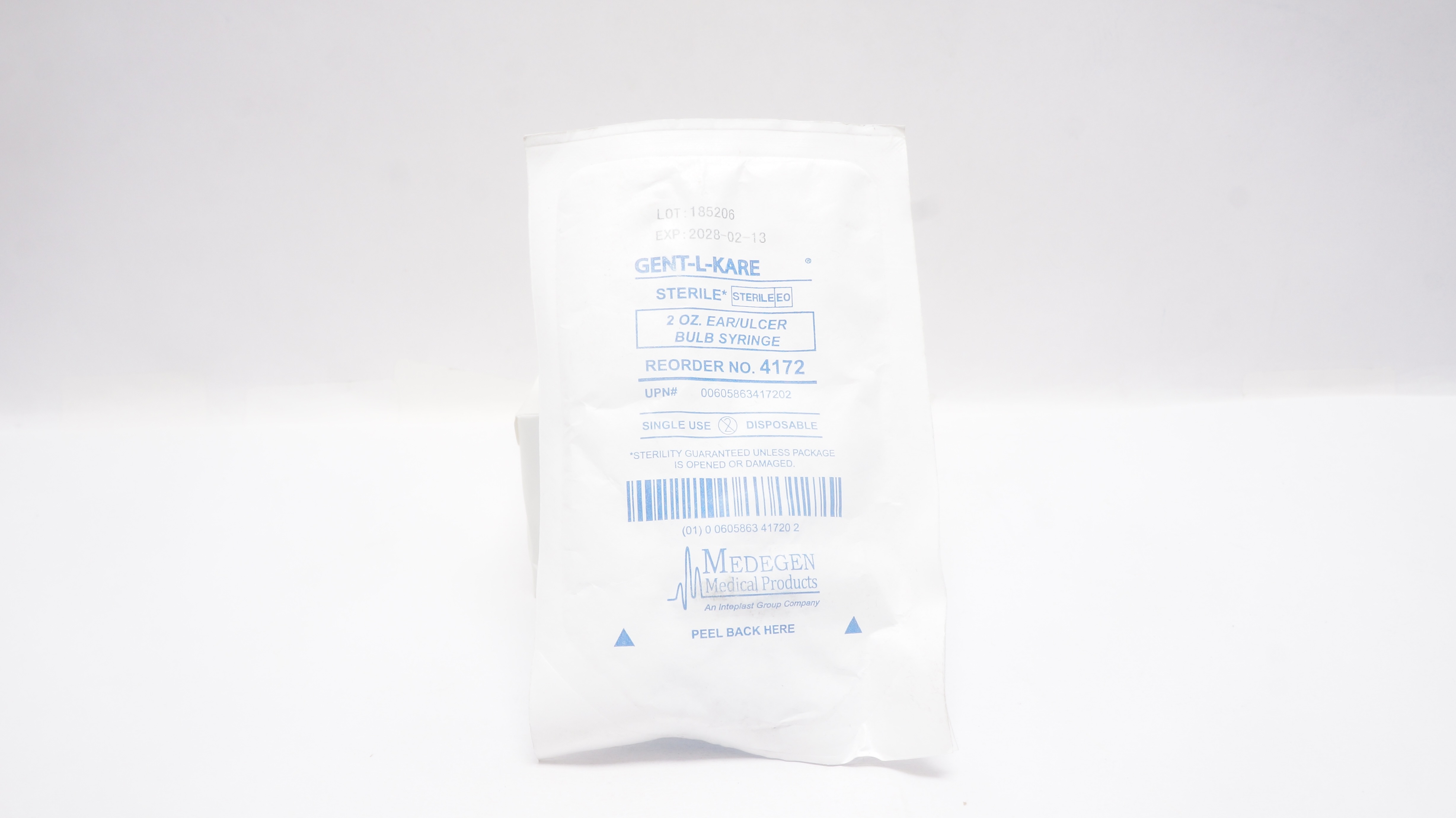 Medegen Medical 4172 Gent-L-Kare 2oz Ear/Ulcer Bulb Syringe