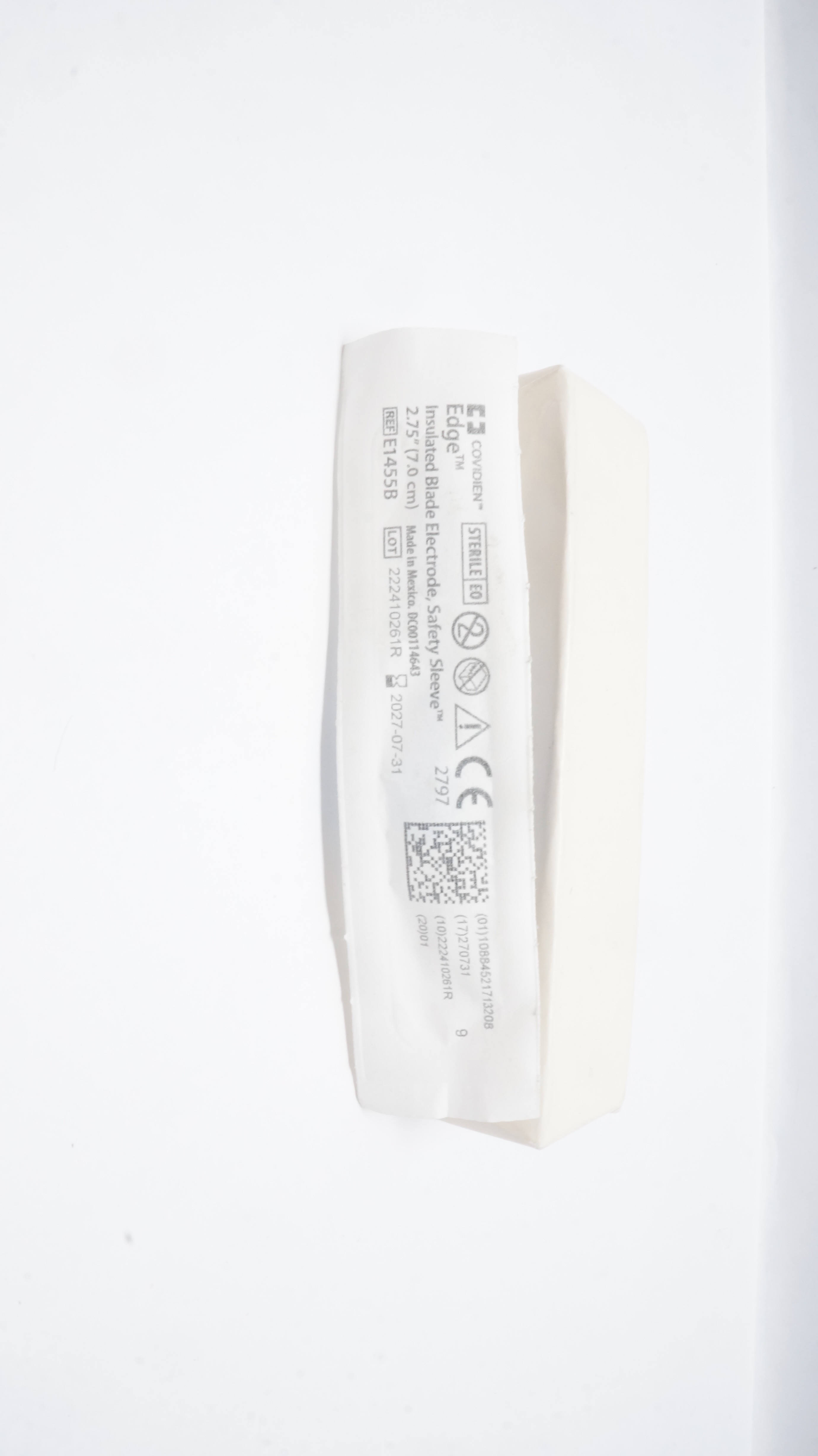 Covidien E1455B Edge Insulated Blade Electrode, Safety Sleeve 2.75inch