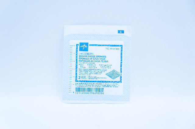 Medline NON21420 Woven USP Type VII Gauze Sponges, 8-Ply, 2in x 2in - Pack of 2