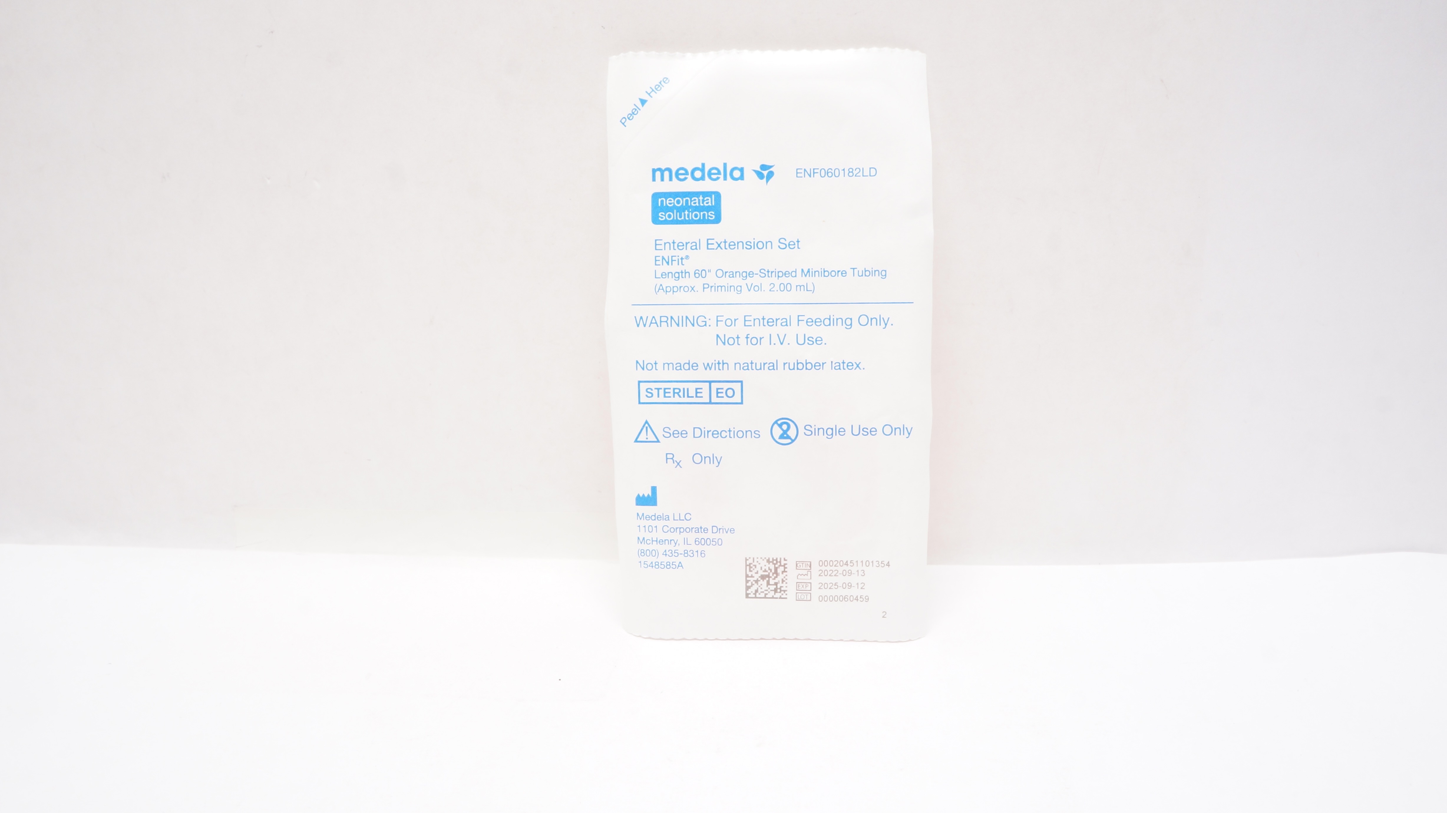 Medela ENF060182LD Enteral Extemsion Set ENFit  60inch Minibore Tubing 2.00mL