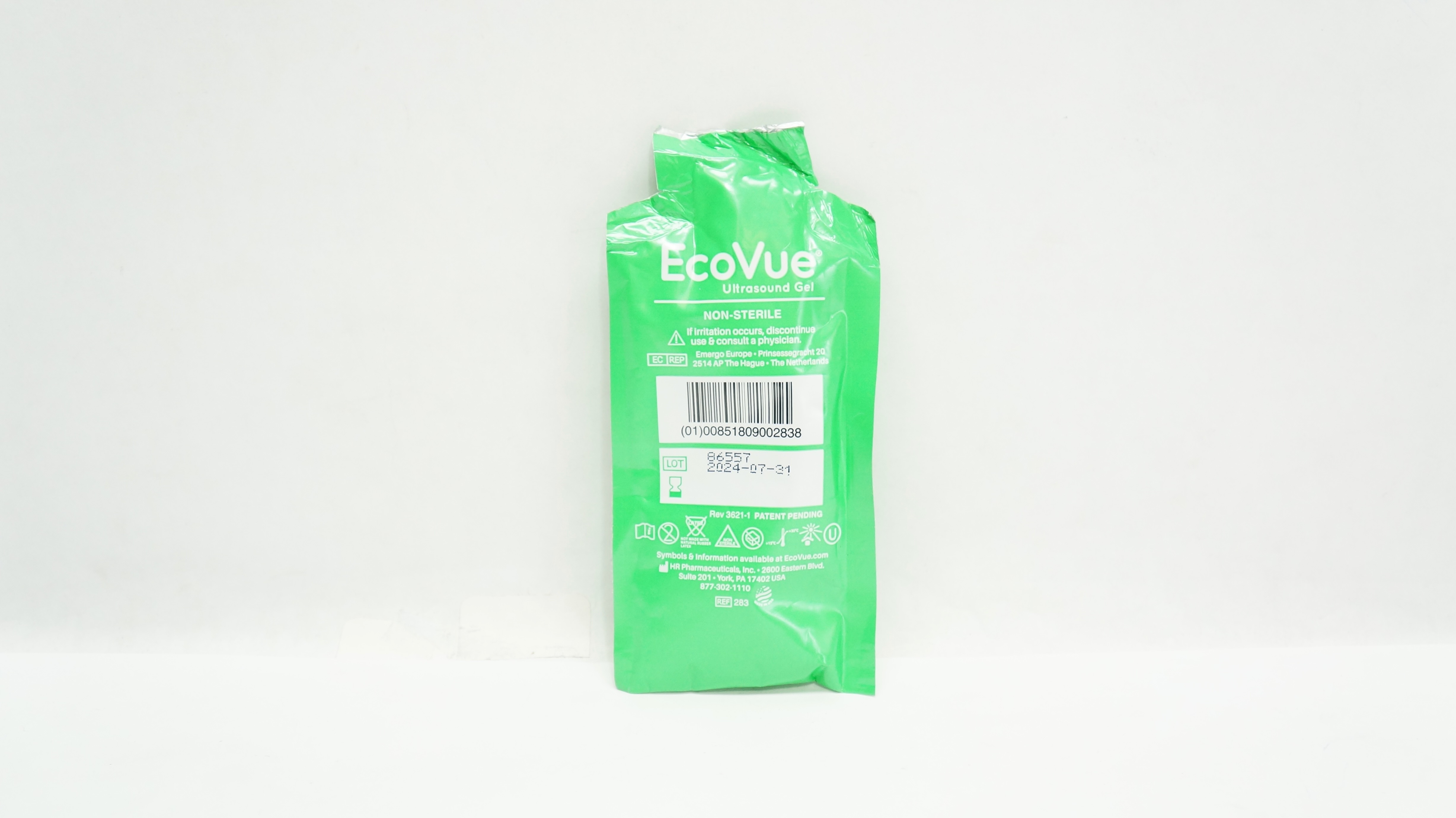 HR Pharmaceuticals 283 EcoVue Ultrsound Gel