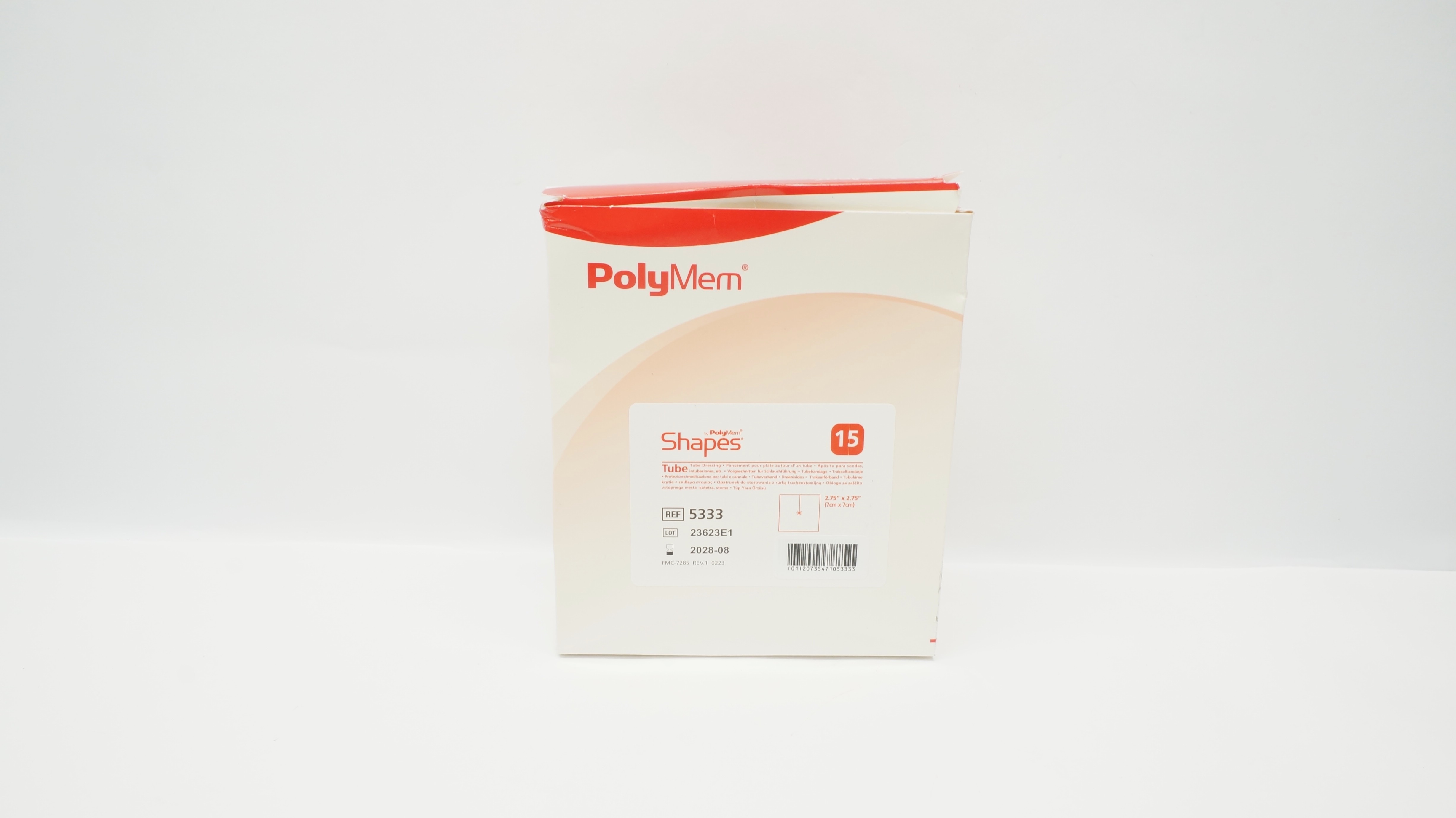 Ferris 5333 PolyMem Shapes  2.75inch x 2.75inch Tube Dressing - Box of 15