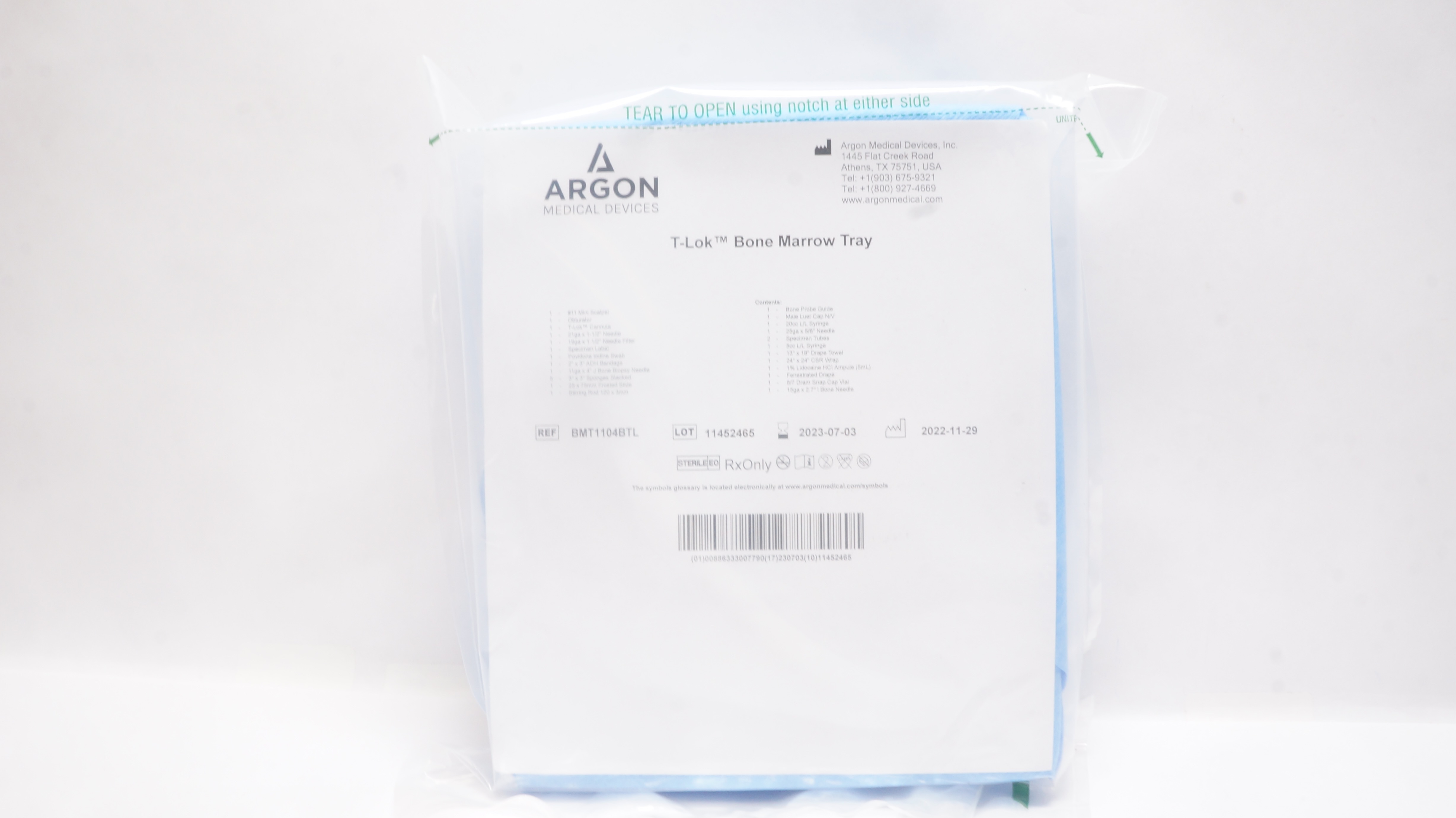 Argon BMT1104BTL T-Lok Bone Marrow Tray (x)