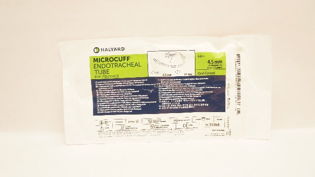 Halyard 35164 Microcuff Endotracheal Tube For Pediatrics 4.5mm ID, 4 to < 6Years