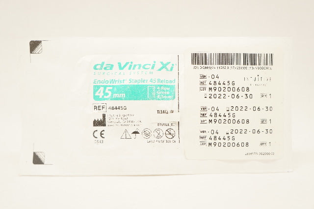 Intuitive 48445G daVinci Xi Endo Wrist Stapler 45 Reload Green 45mm 4-Row 4.3mm