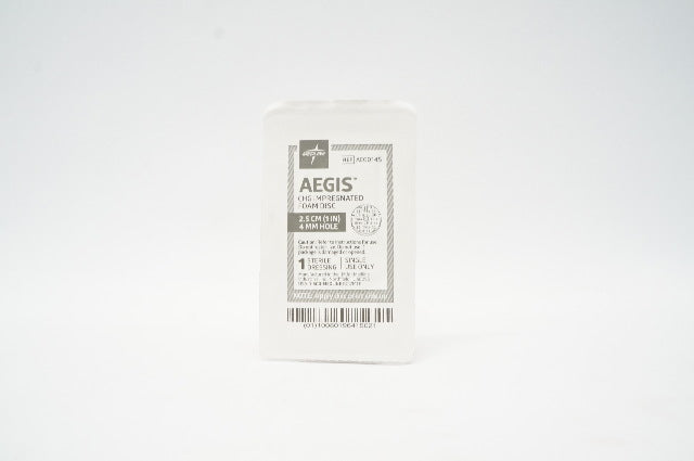 Medline AEG014S AEGIS CHG Impregnated Foam Disc 1 inch x 4mm