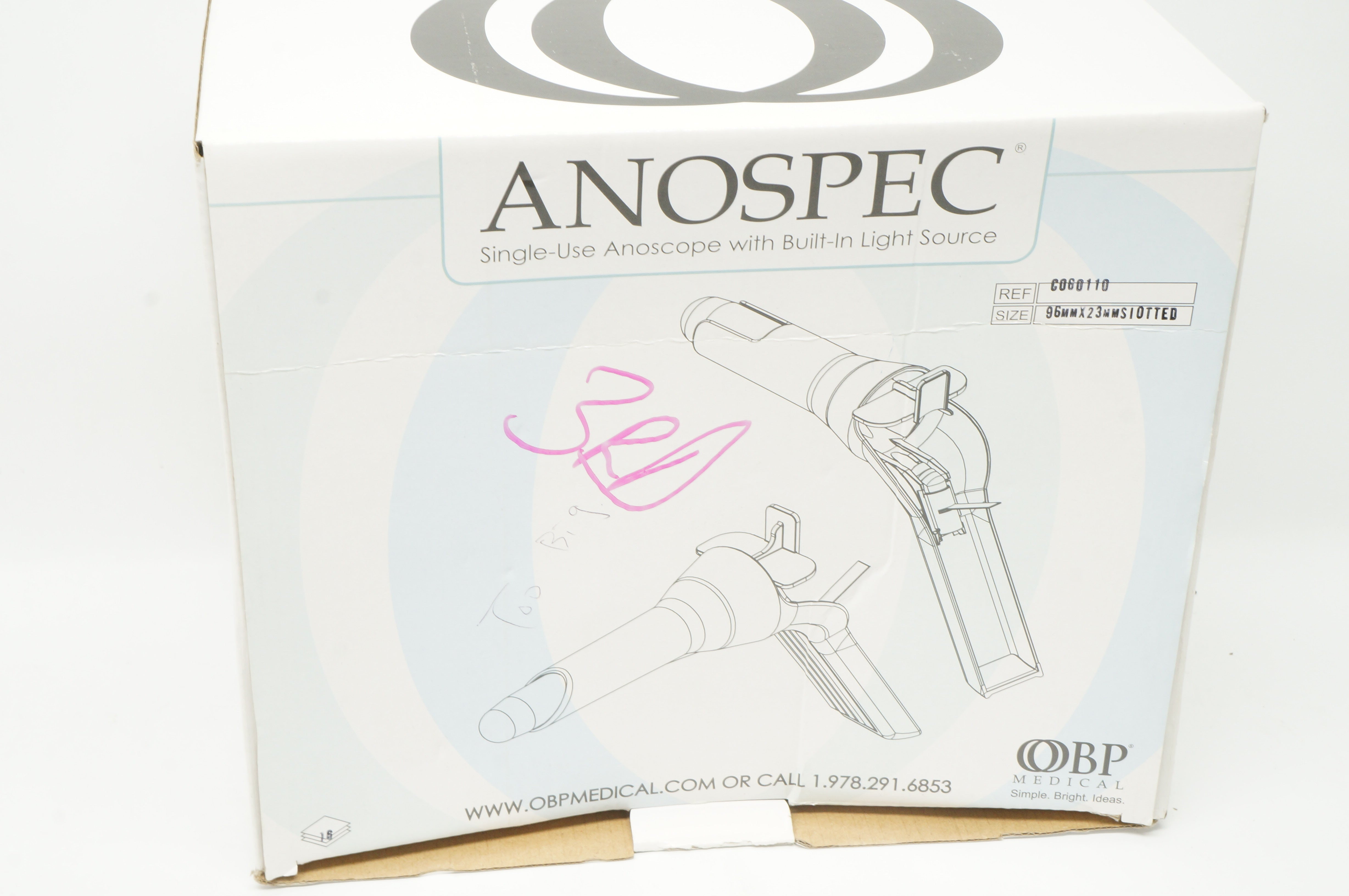 OBP Medical C060110 Anospec with Built-In Light Source - Box of 16 (x)