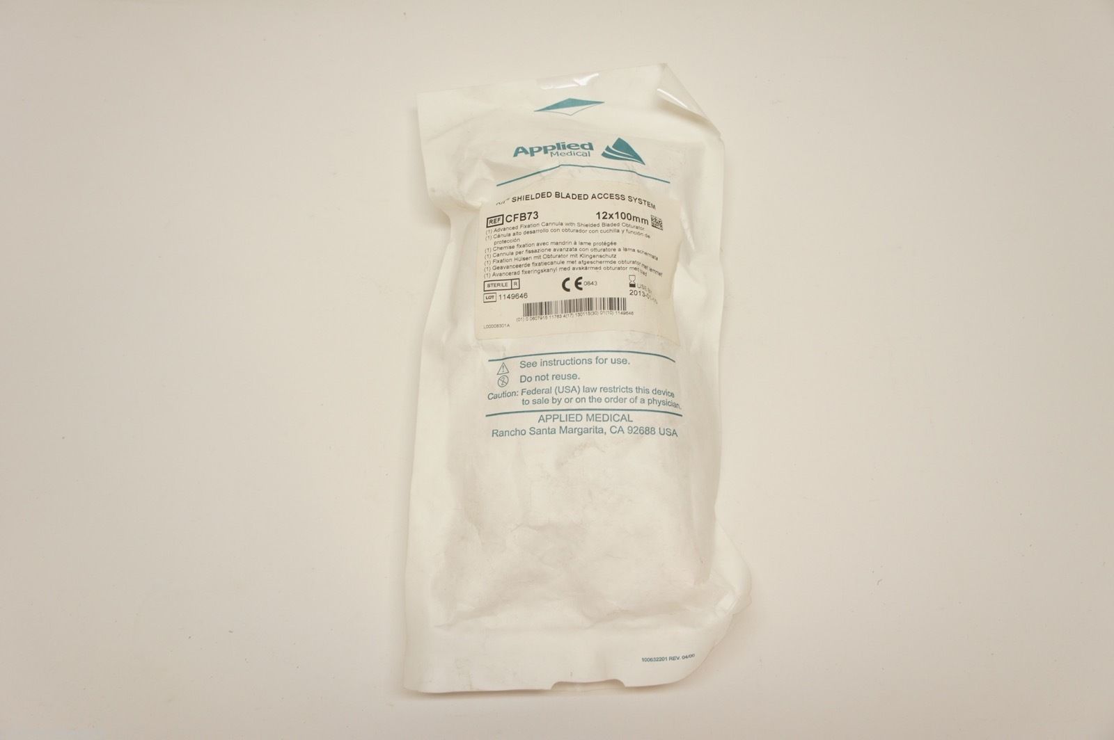 CFB73 ~ Applied Medical Shielded Bladed Access System 12 x 100mm (x)