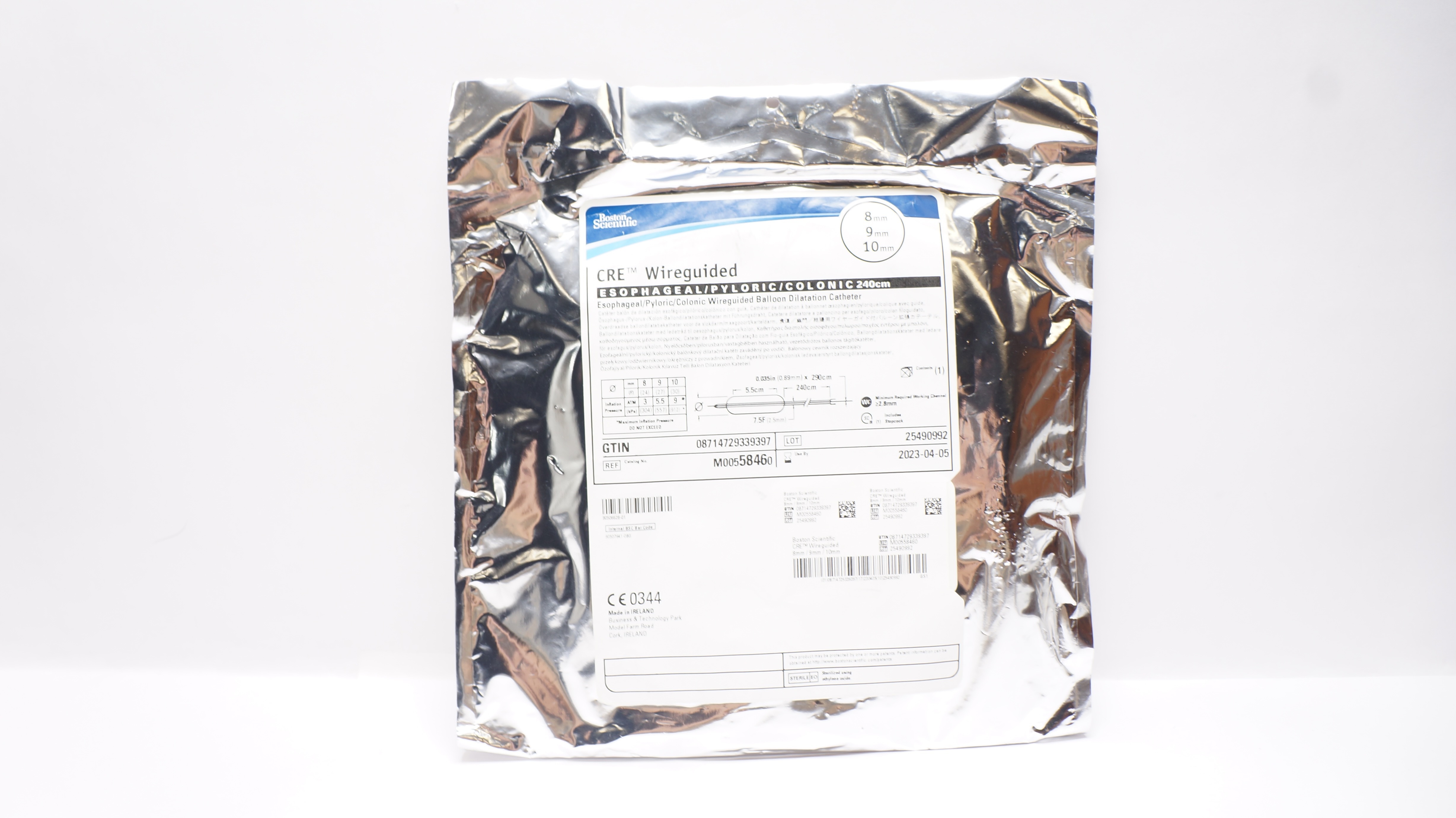 Boston Scientific 5846 CRE Wireguided ESOPHAGEAL/Pyloric/Colonic 8x 9 x 10mm (x)