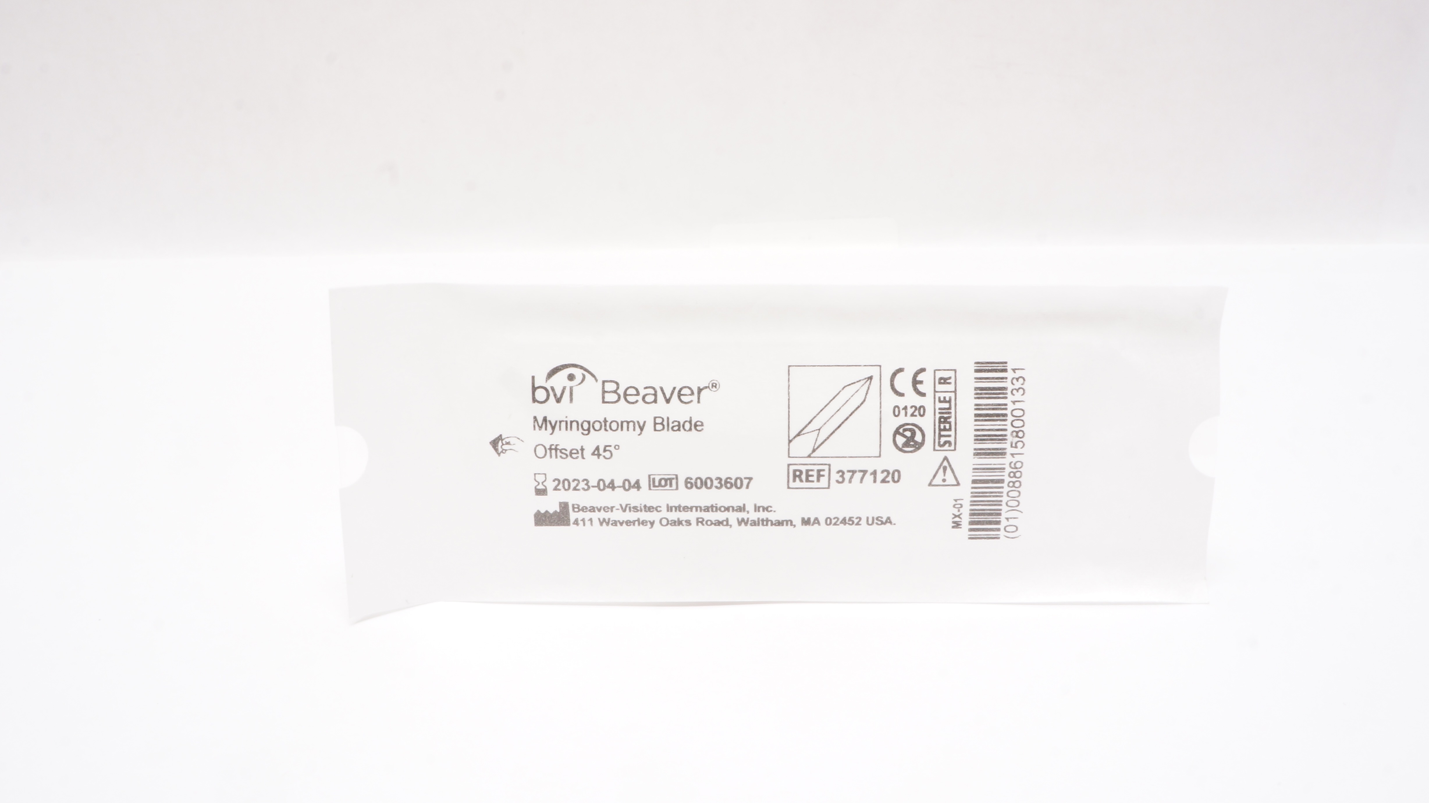 BVI Beaver 377120 Myringotomy Blade Offset 45degree (x)