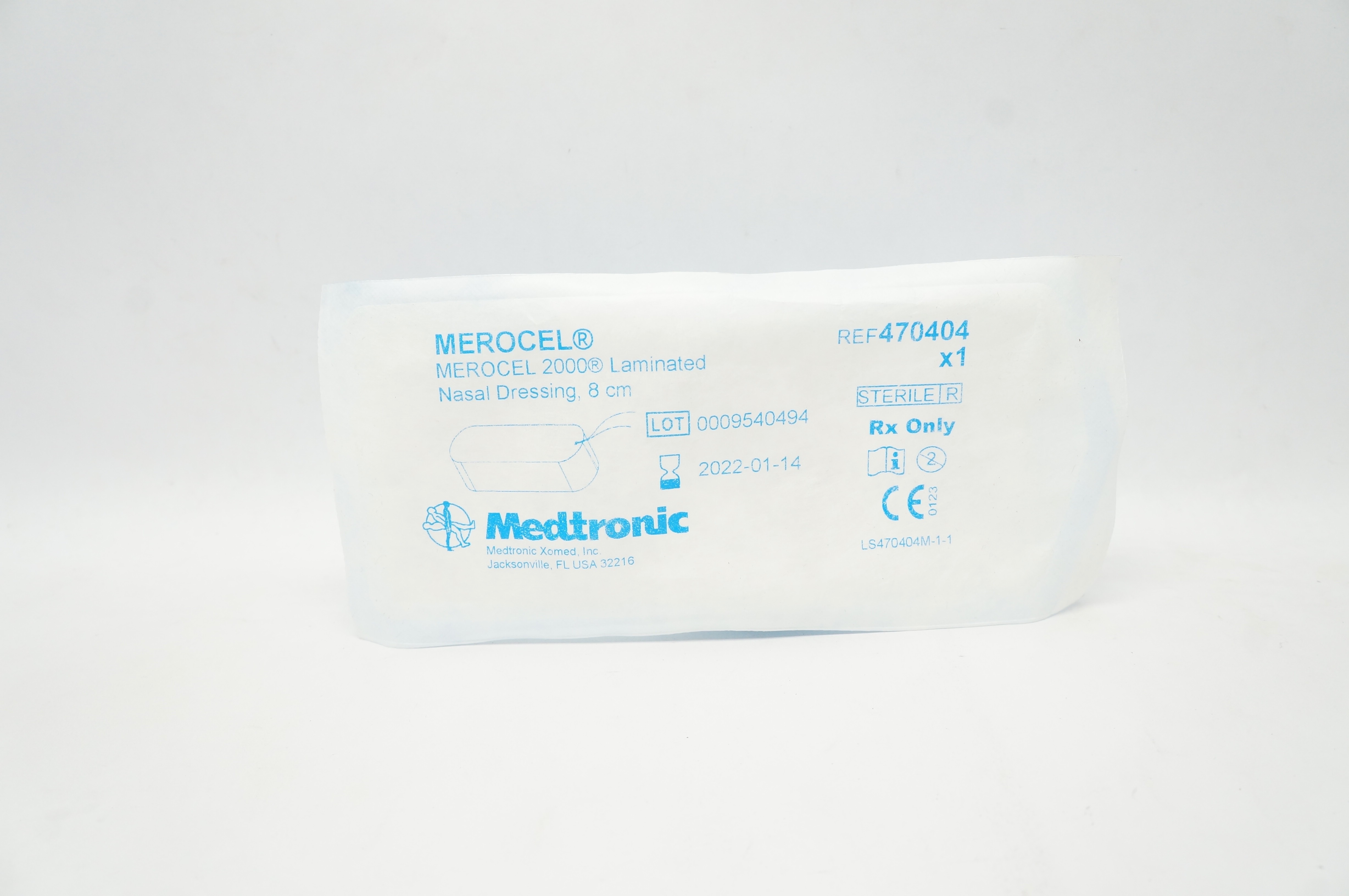 Medtronic 470404 MEROCEL 2000 Laminated Nasal Dressing 8cm (x)