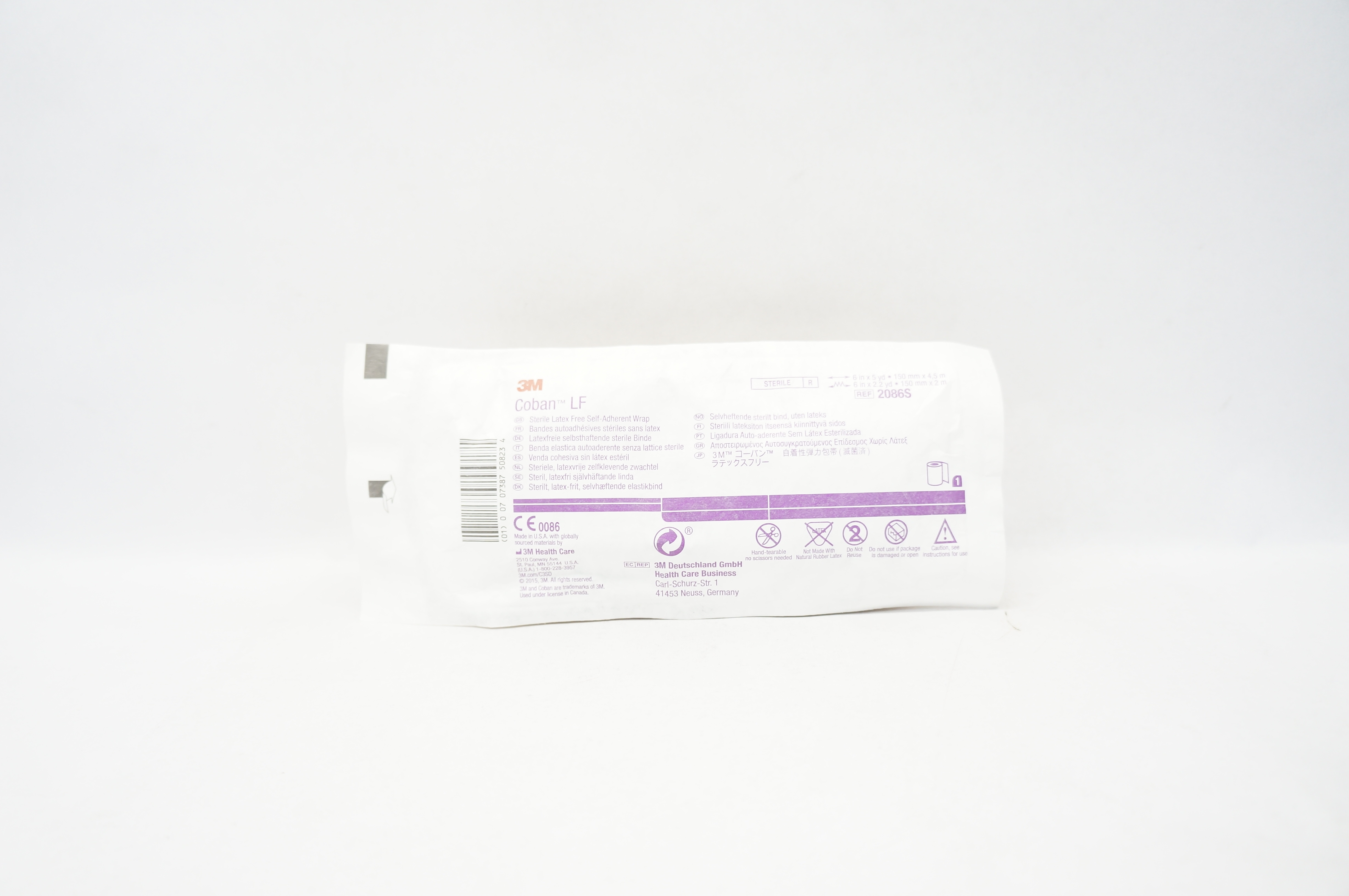 3M 2086S Coban LF Self-Adherent Wrap 6inch x 5yd 6inch x 2.2yd