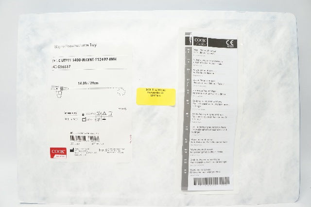 Cook Medical G56537 Wayne Pneumothorax Tray 14.0Fr/ 29cm (x)