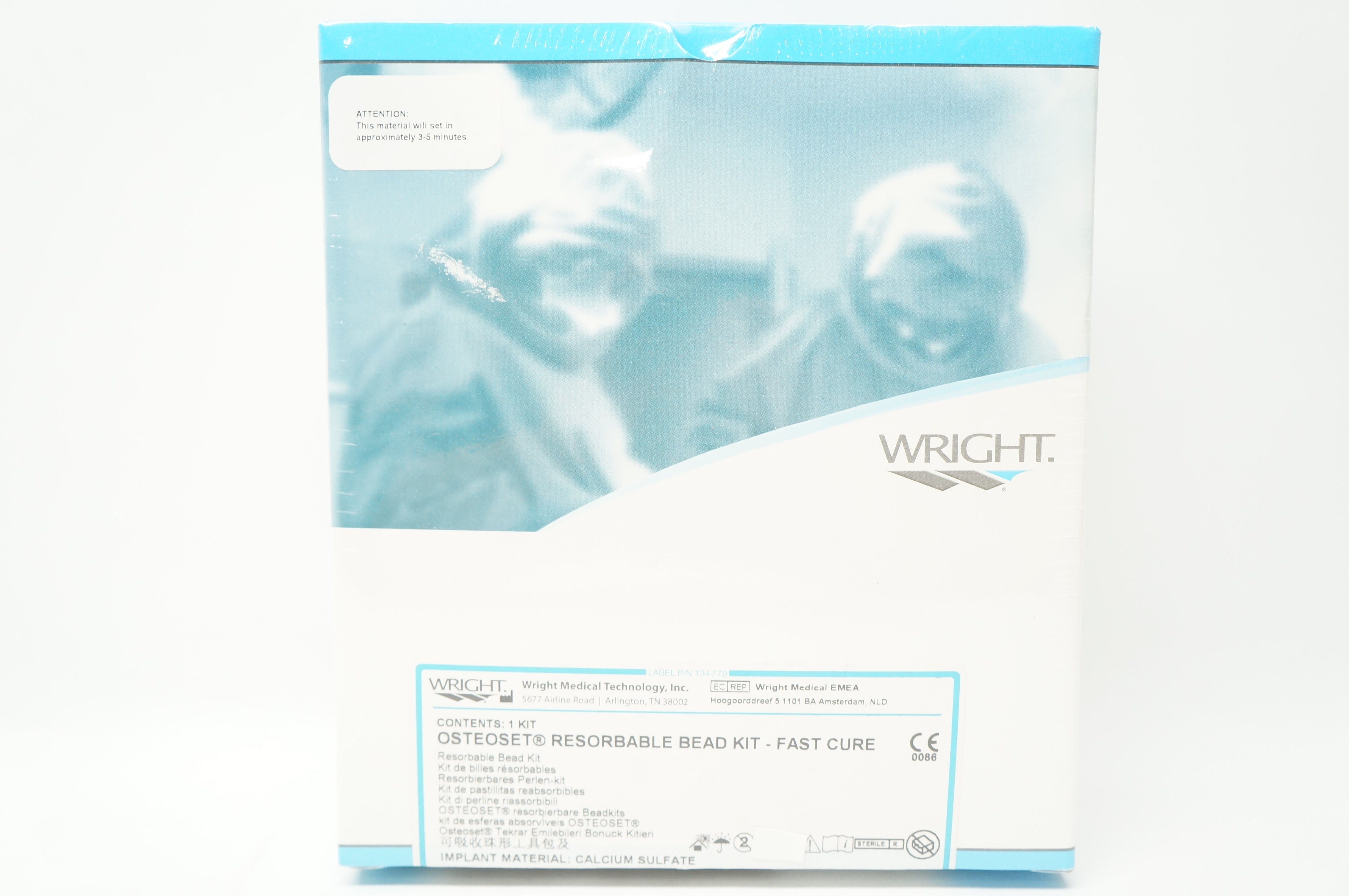 Wright Medical 84000311 Osteoset Resorbable Bead Kit Fast Cure 25CC (x)