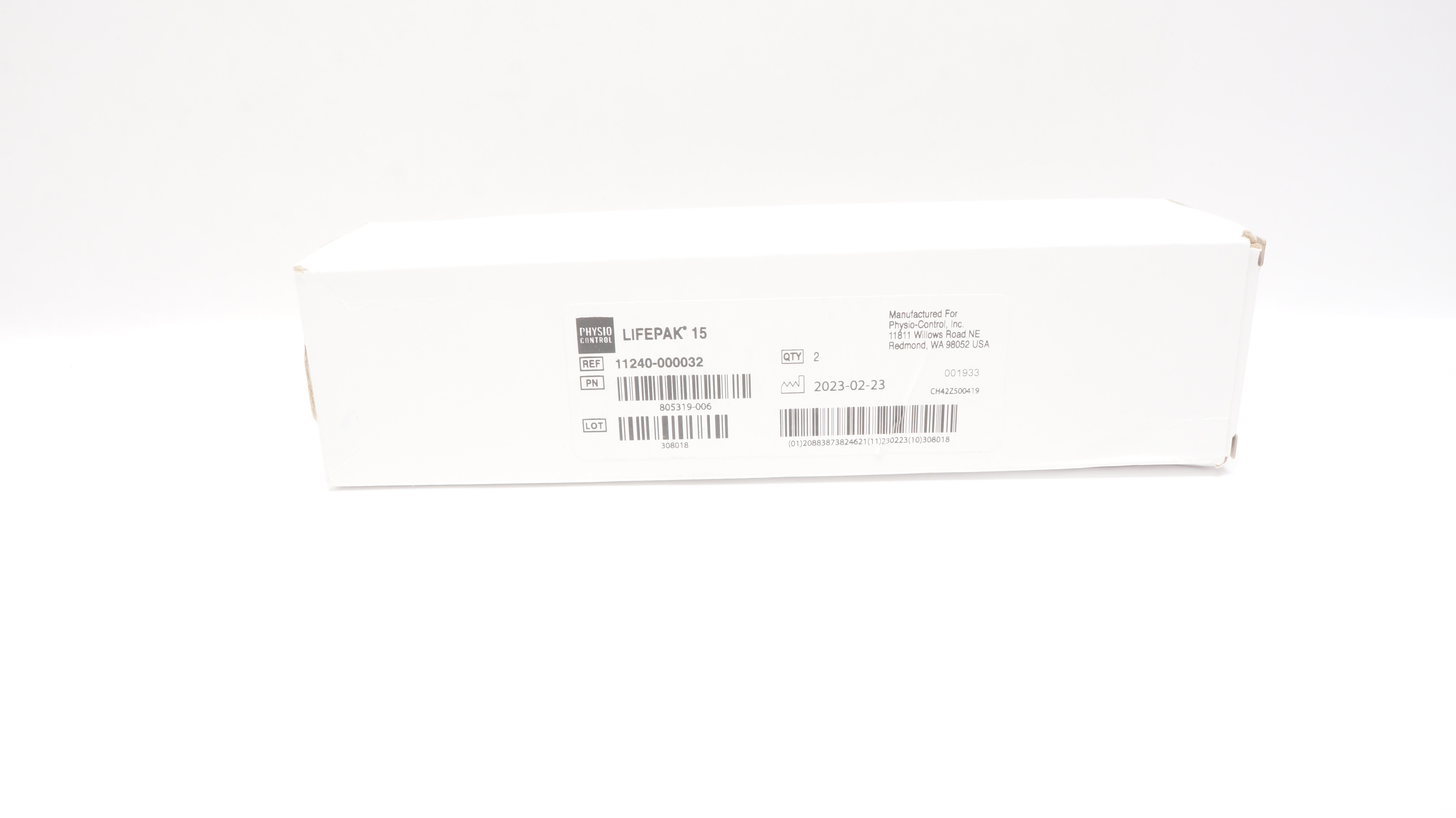 Physio Control 11240-000032 LifePak 15 - Box of 2