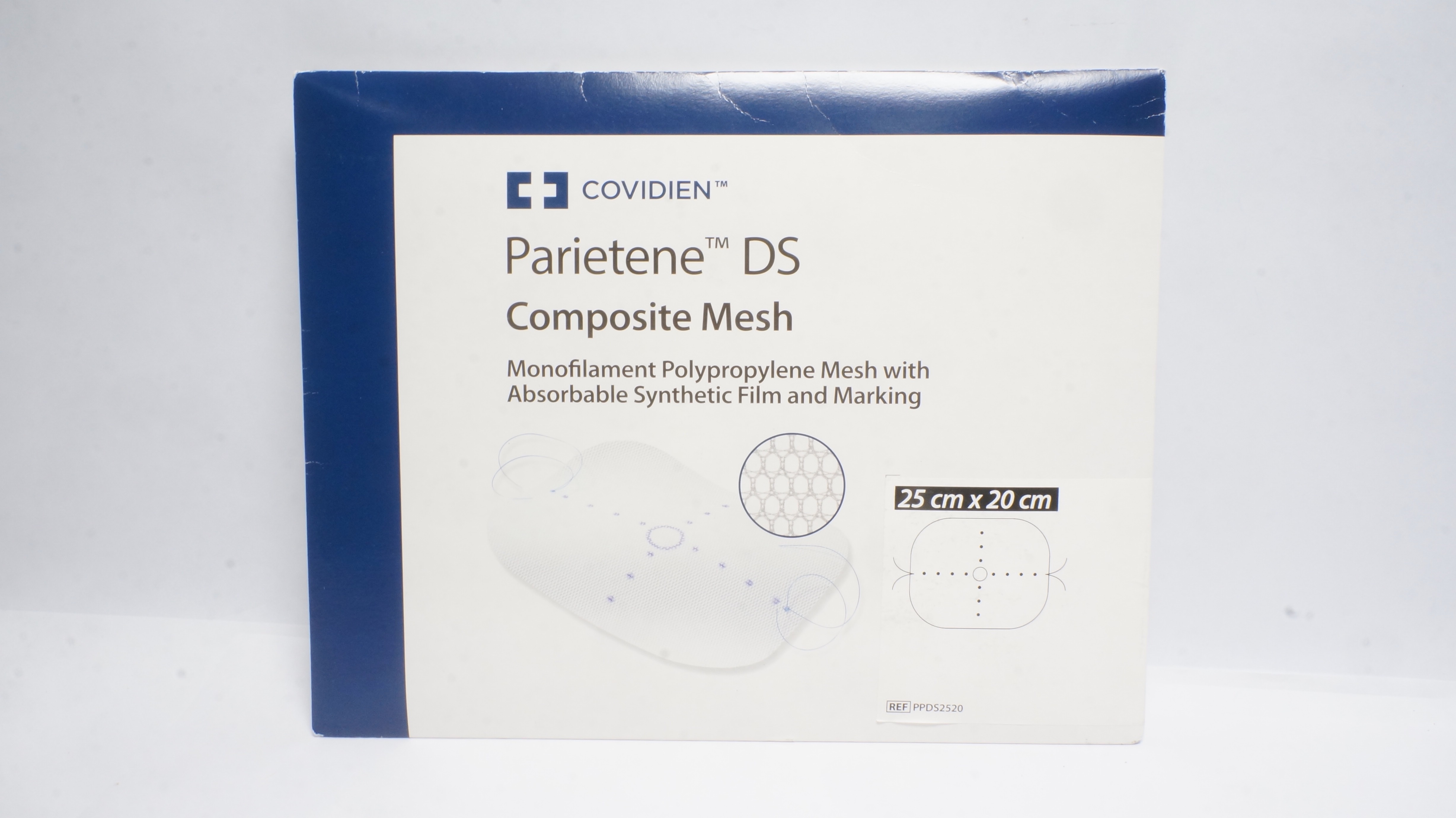 Covidien PPDS2520 Parietene DS Composite Mesh 25cm x 20cm