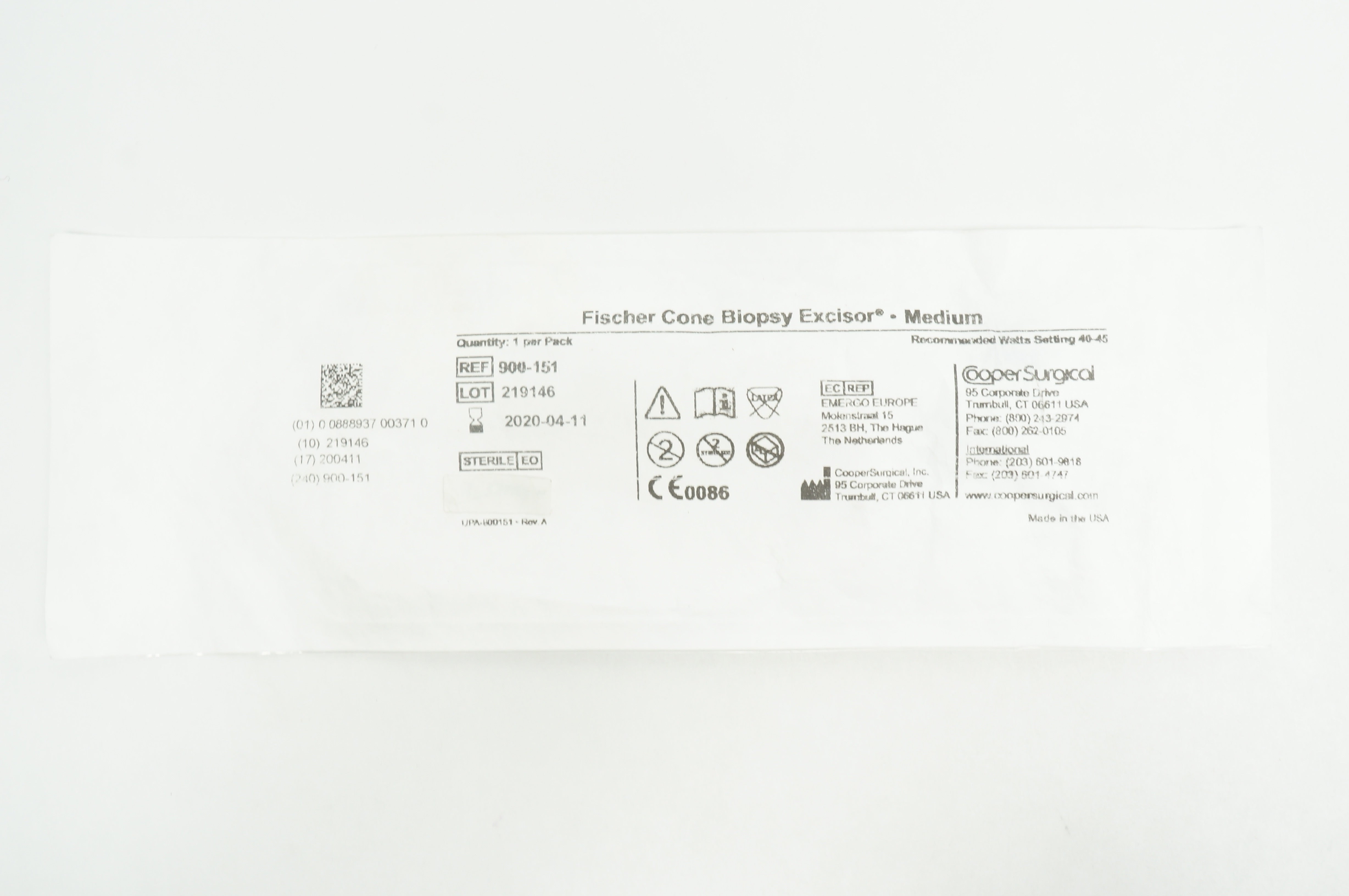 Cooper Surgical 900-151 Fischer Cone Biopsy Excisor - Medium (x)