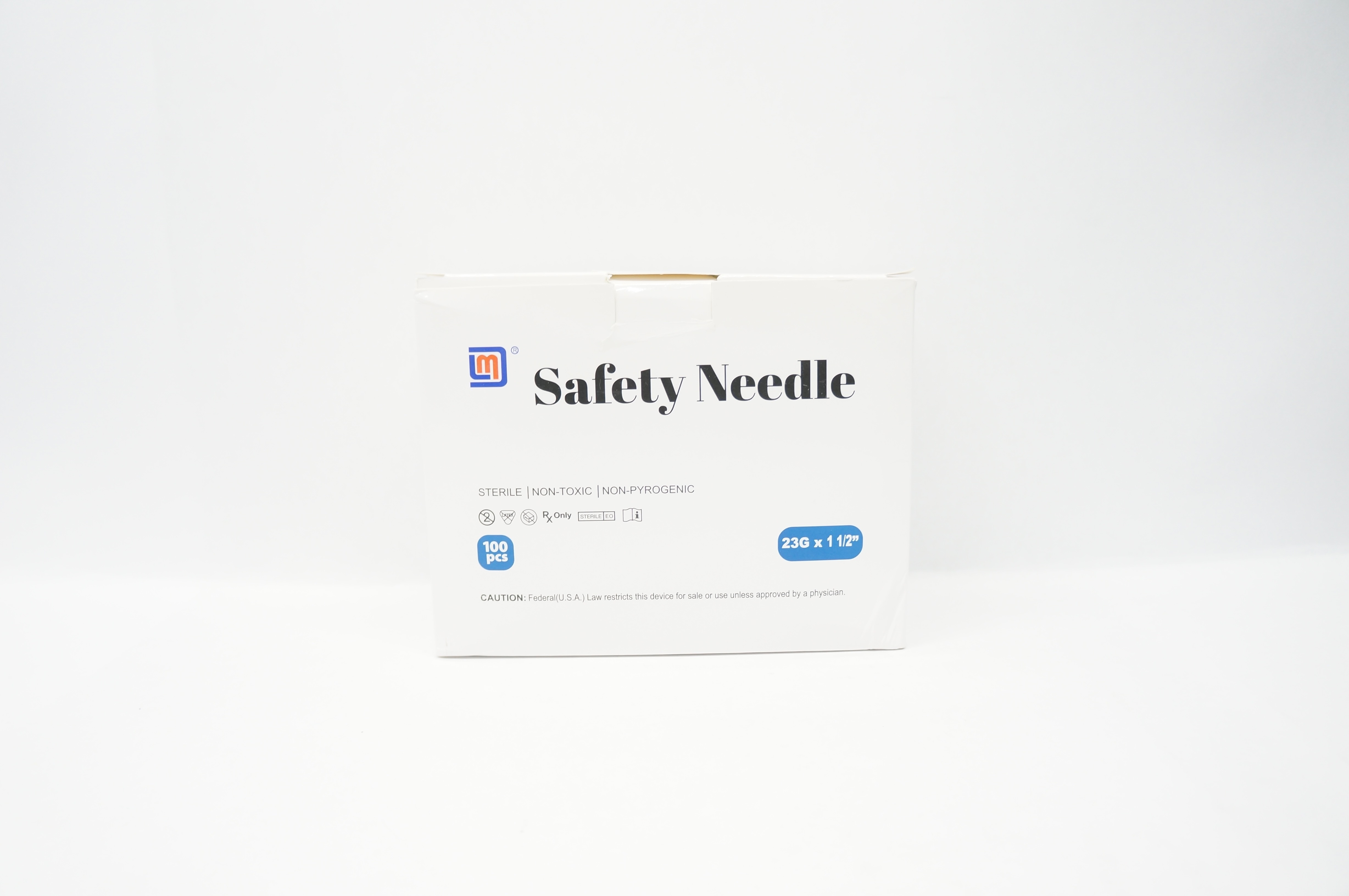 Yangzhou Medline N-2315 Safety Needle 23G x 1 1/2inch - Box of 100