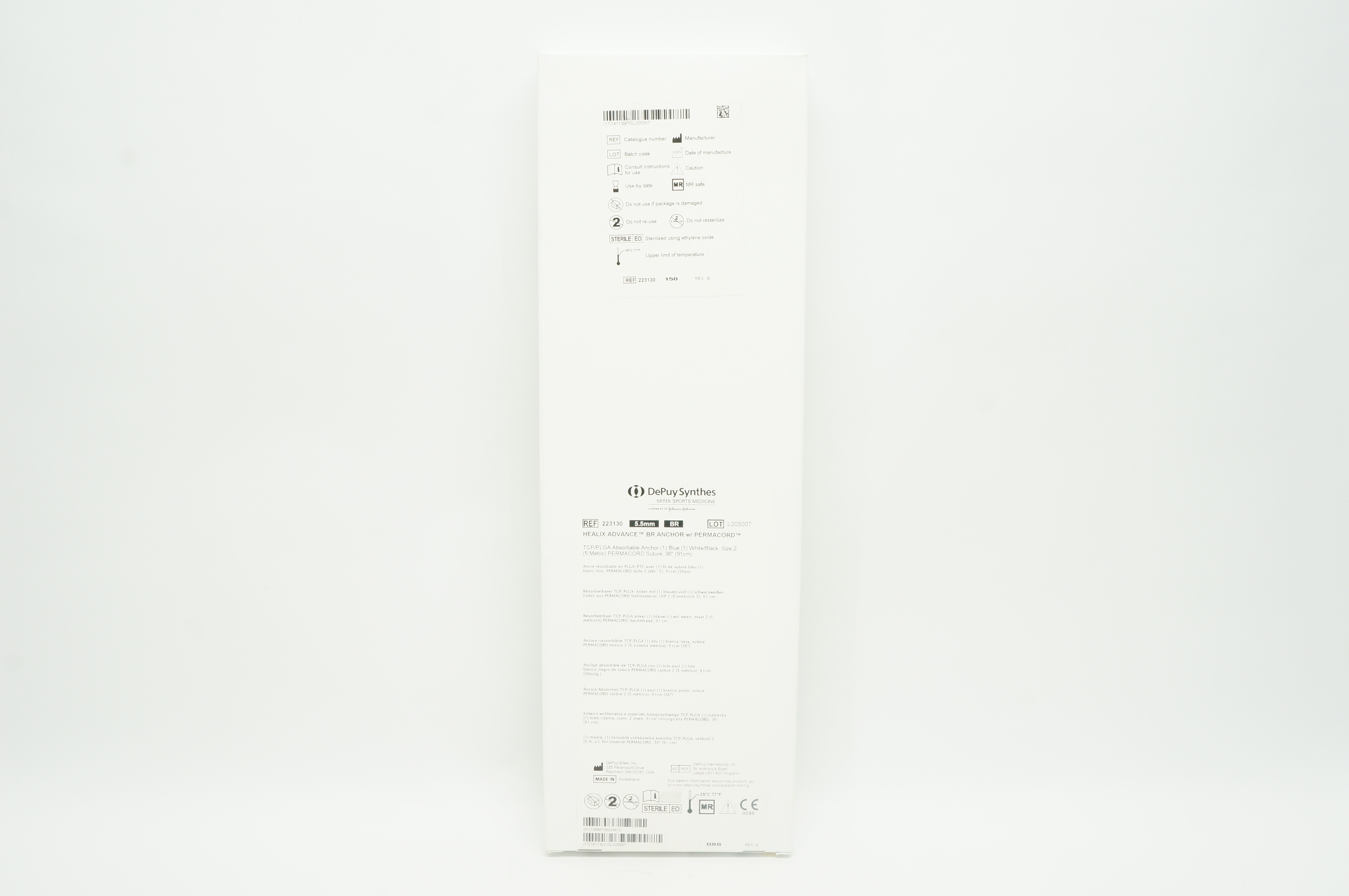 DePuy Mitek 223130 Healix Advance BR Anchor w/ Permacord 5.5mm (x)