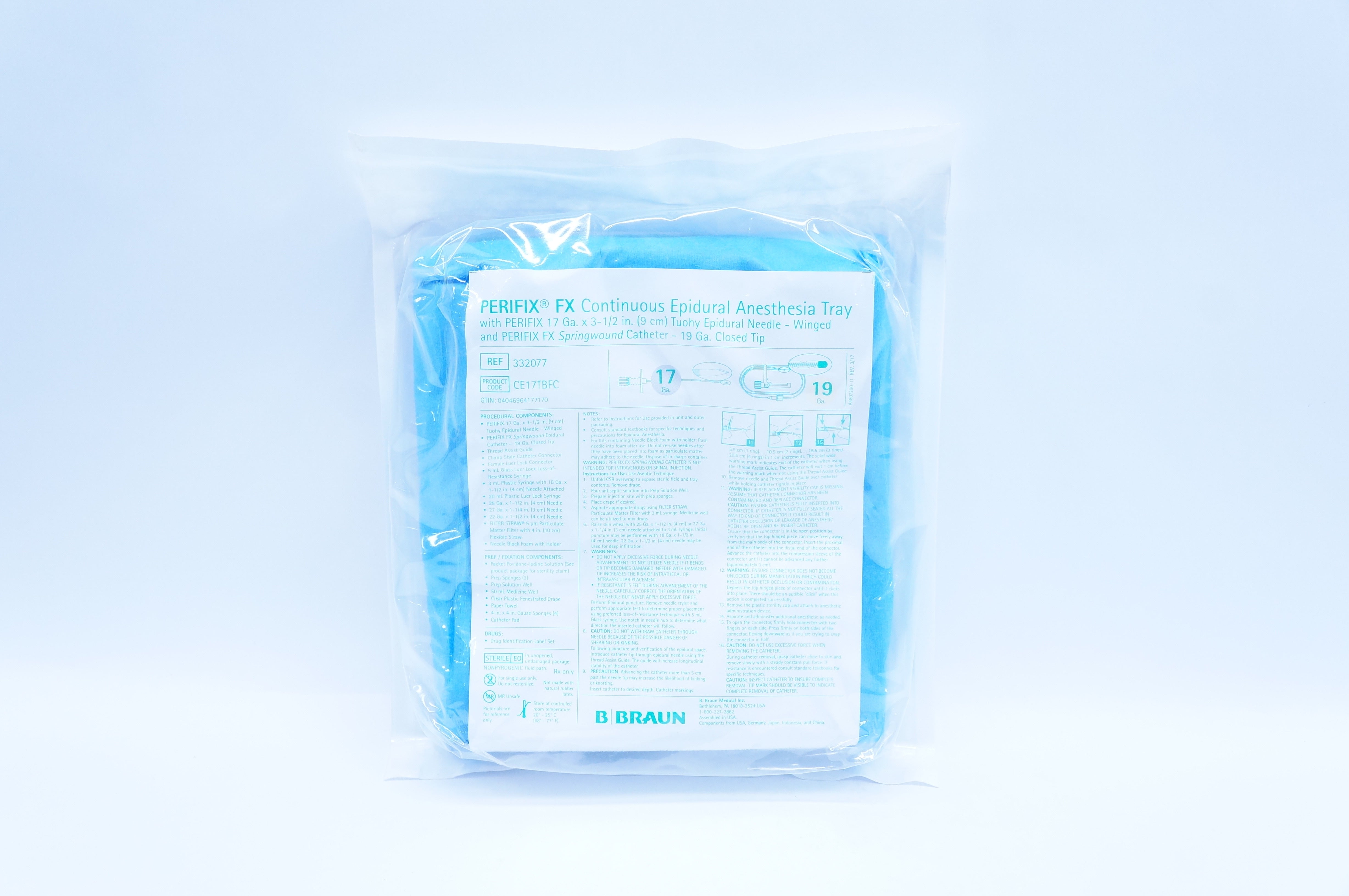 Braun 332077 Perifix FX Continuous Epidural Anesthesia Tray (x)