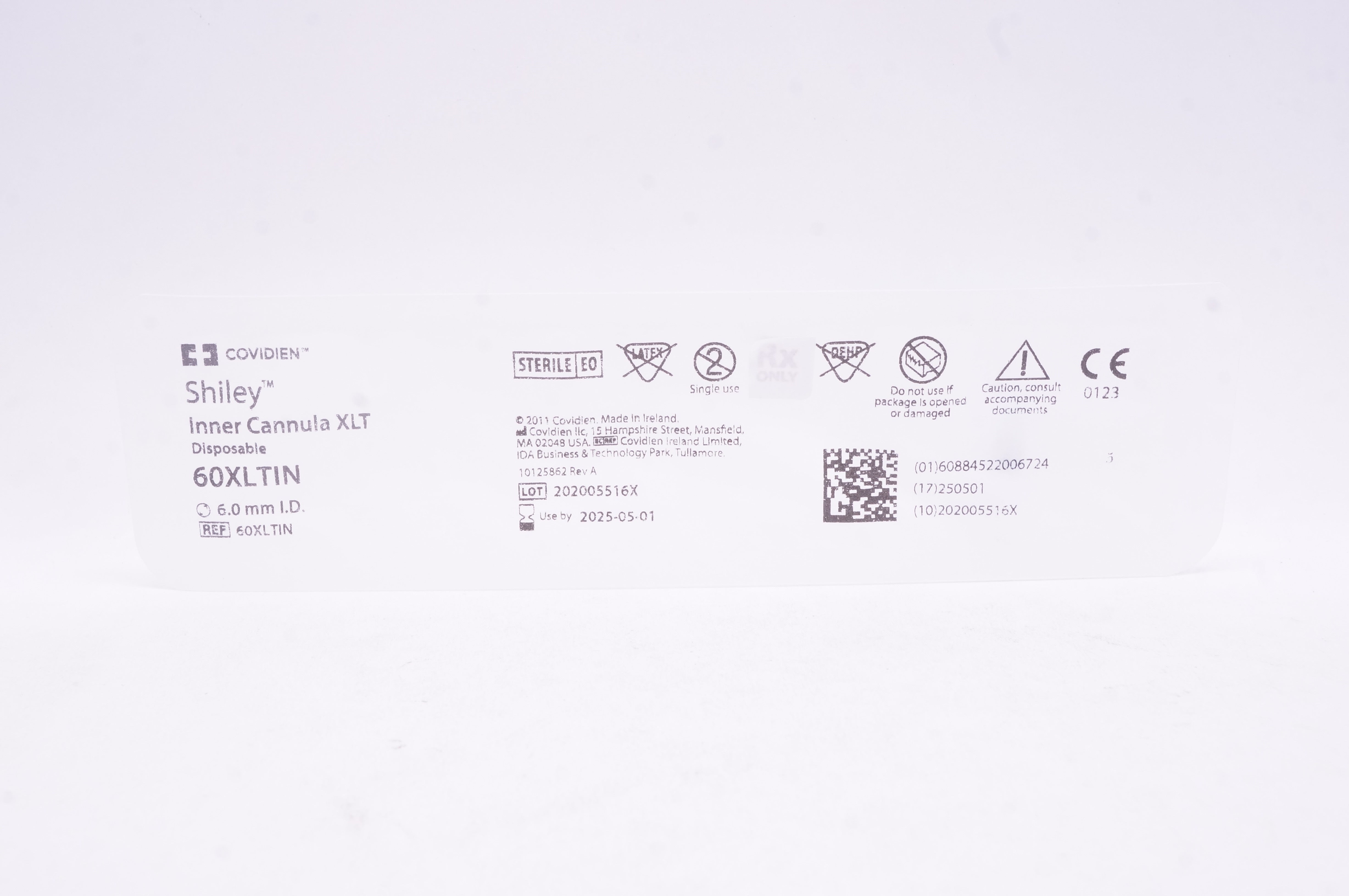 Covidien 60XLTIN Shiley Inner Cannula XLT 6.0mm ID