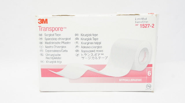 3M 1527-2 Transpore Medical Device 2 inch x 10 yd (x) - Box of 6