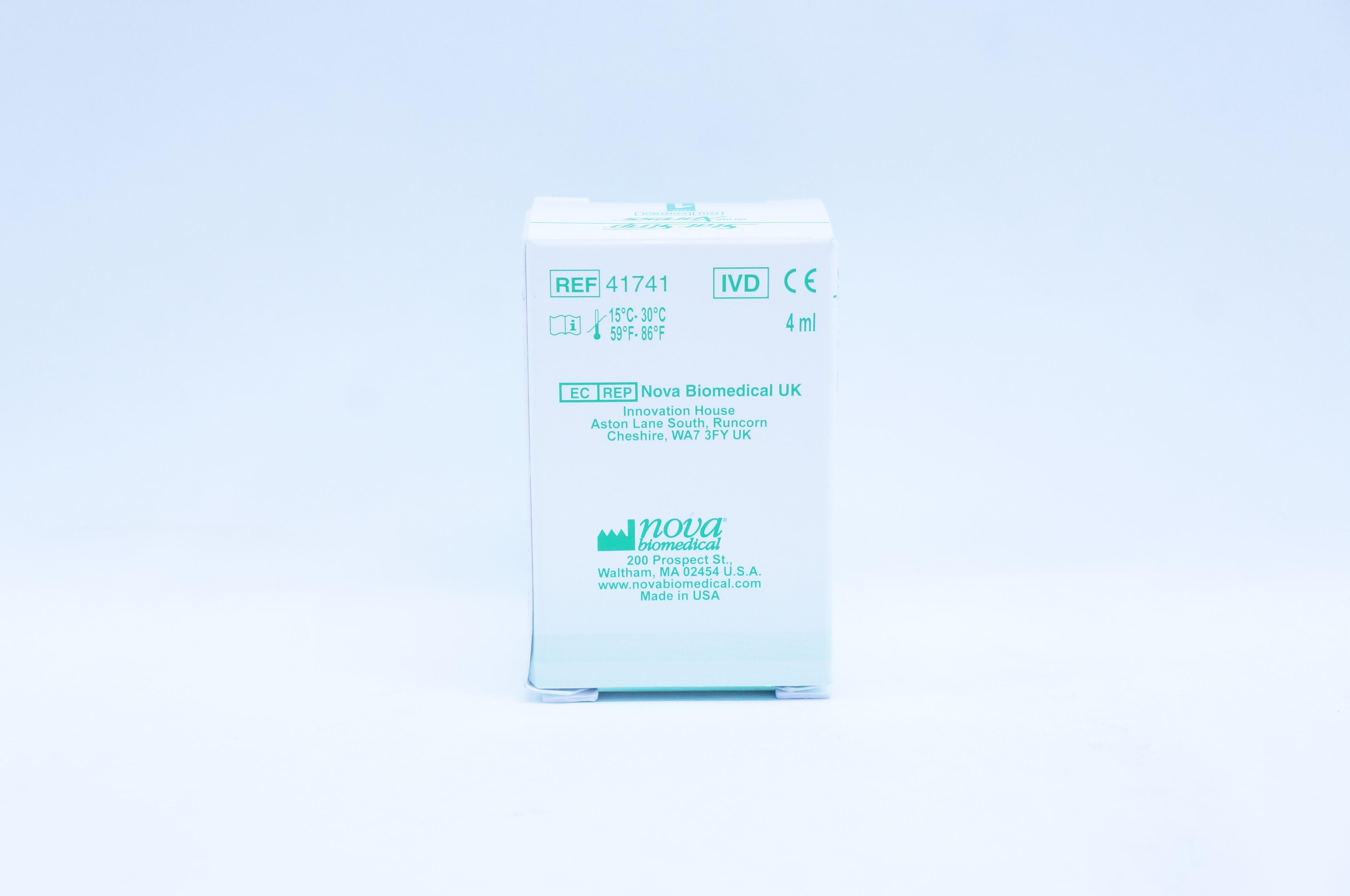 Nova Biomedical 41741 Stat Strip Xpress Glu Control Level 1 Low 4ml