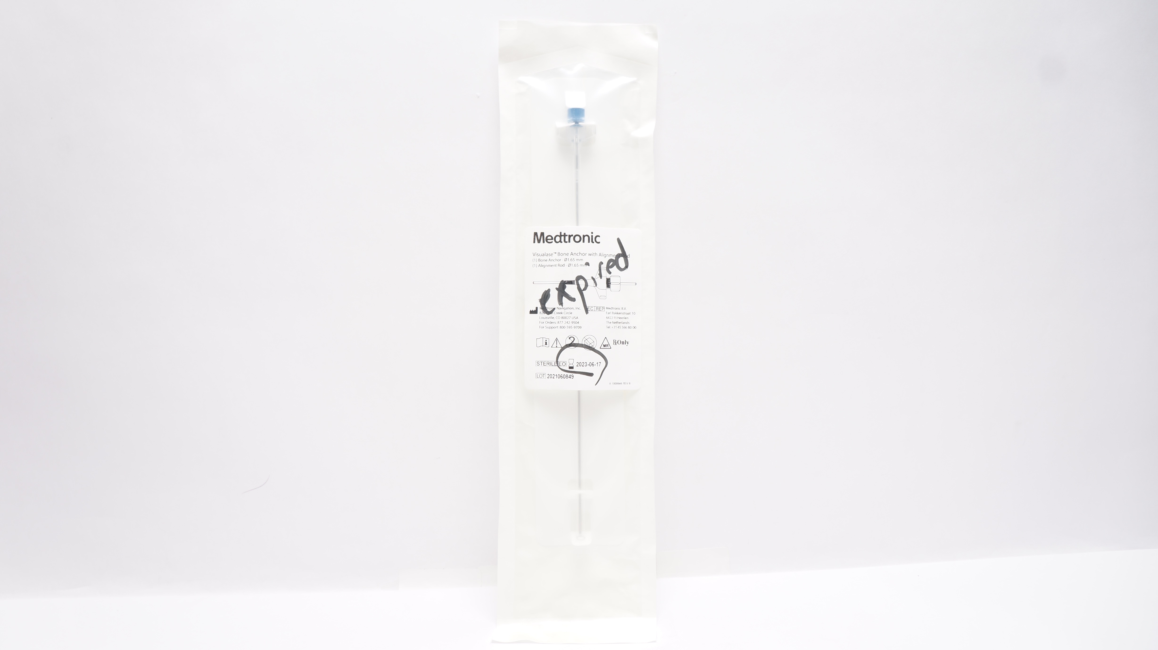 Medtronic Visualase Bone Anchor with Alignment Rod 1.65mm x 1.65mm (x)