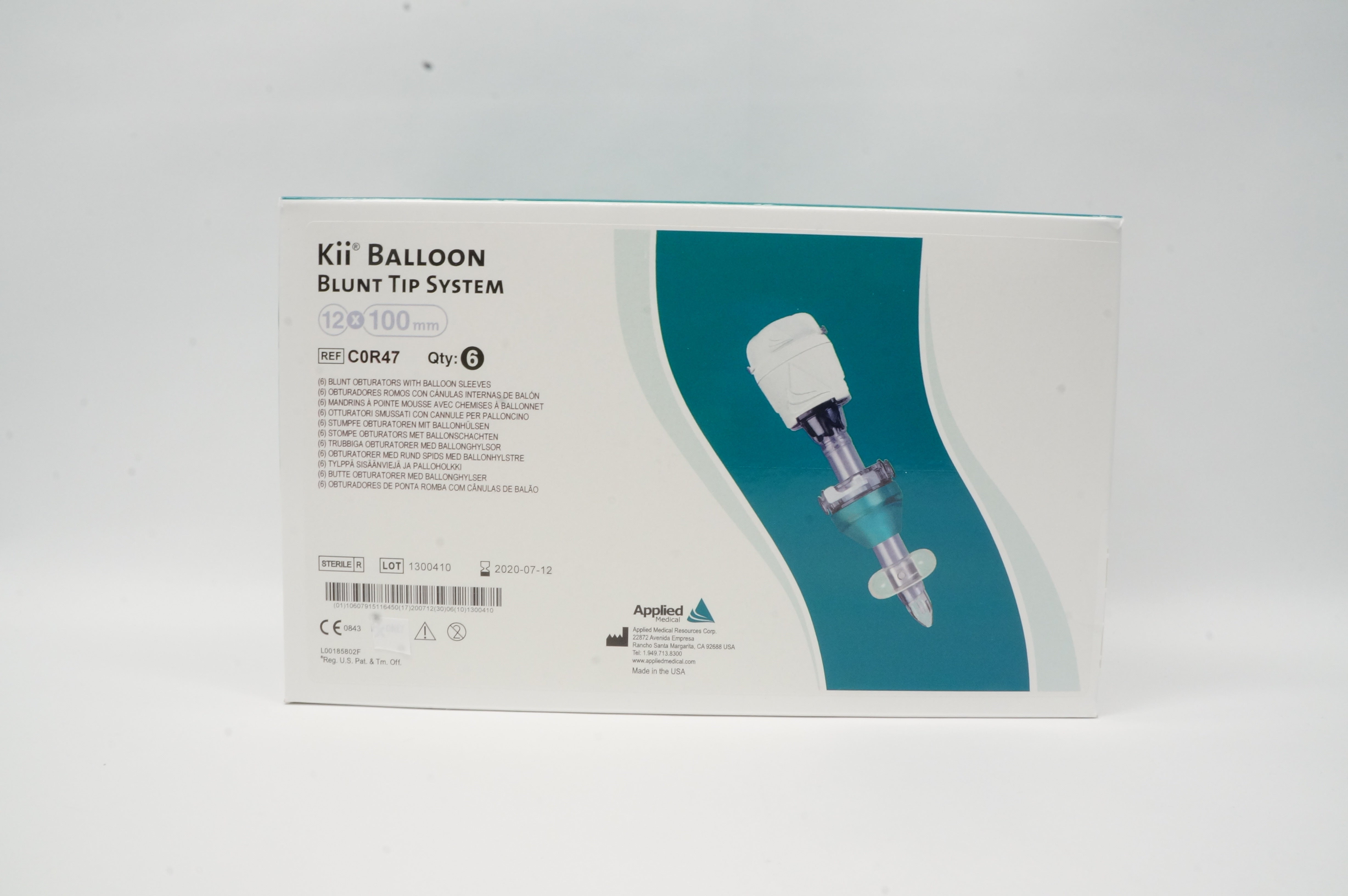 Applied Medical C0R47 Kii Balloon Blunt Tip System 12mm x 100mm (x) - Box of 6