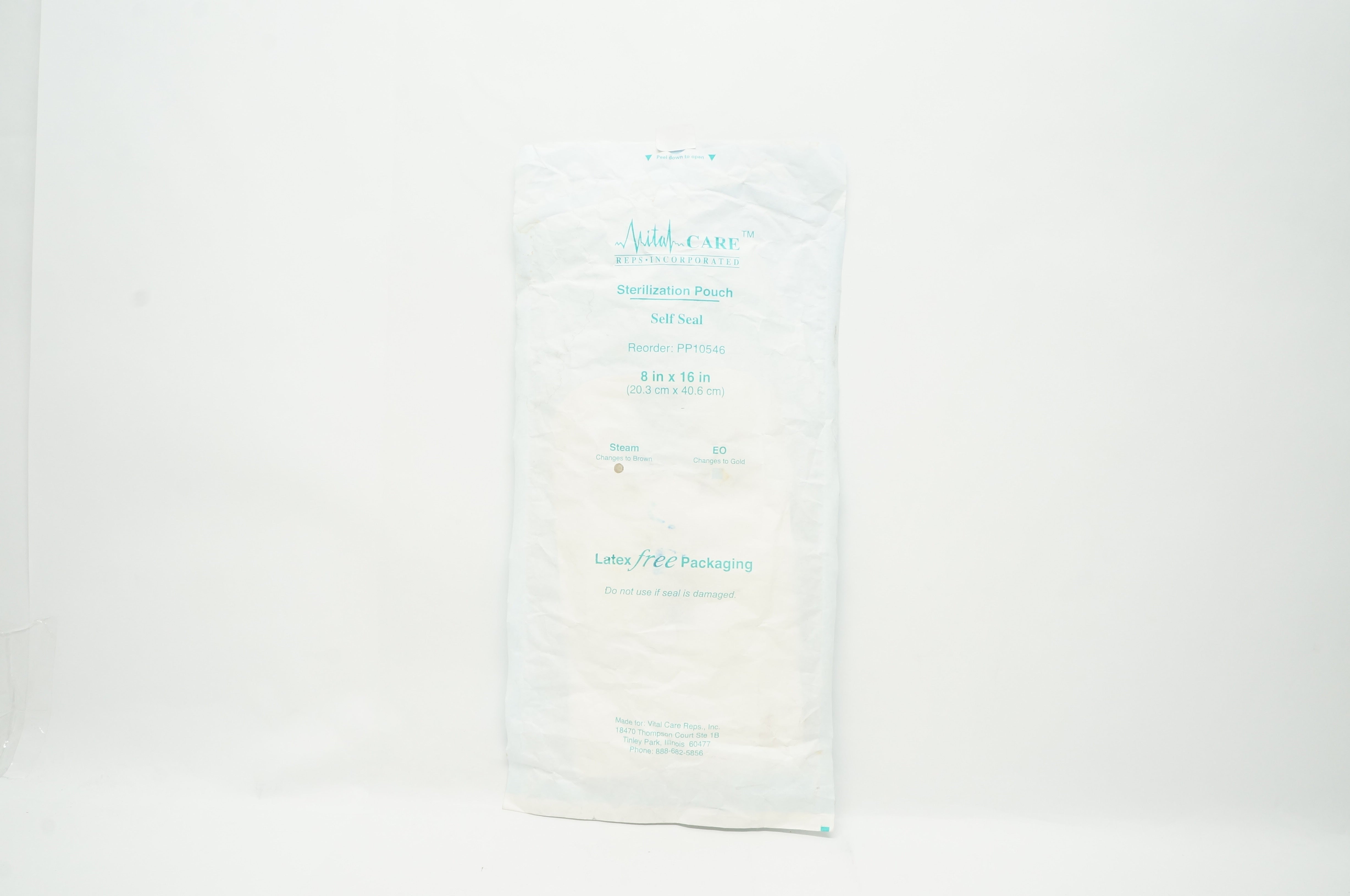Vital Care PP10546 Sterilization Pouch Self Seal 8inch x 16inch (x)