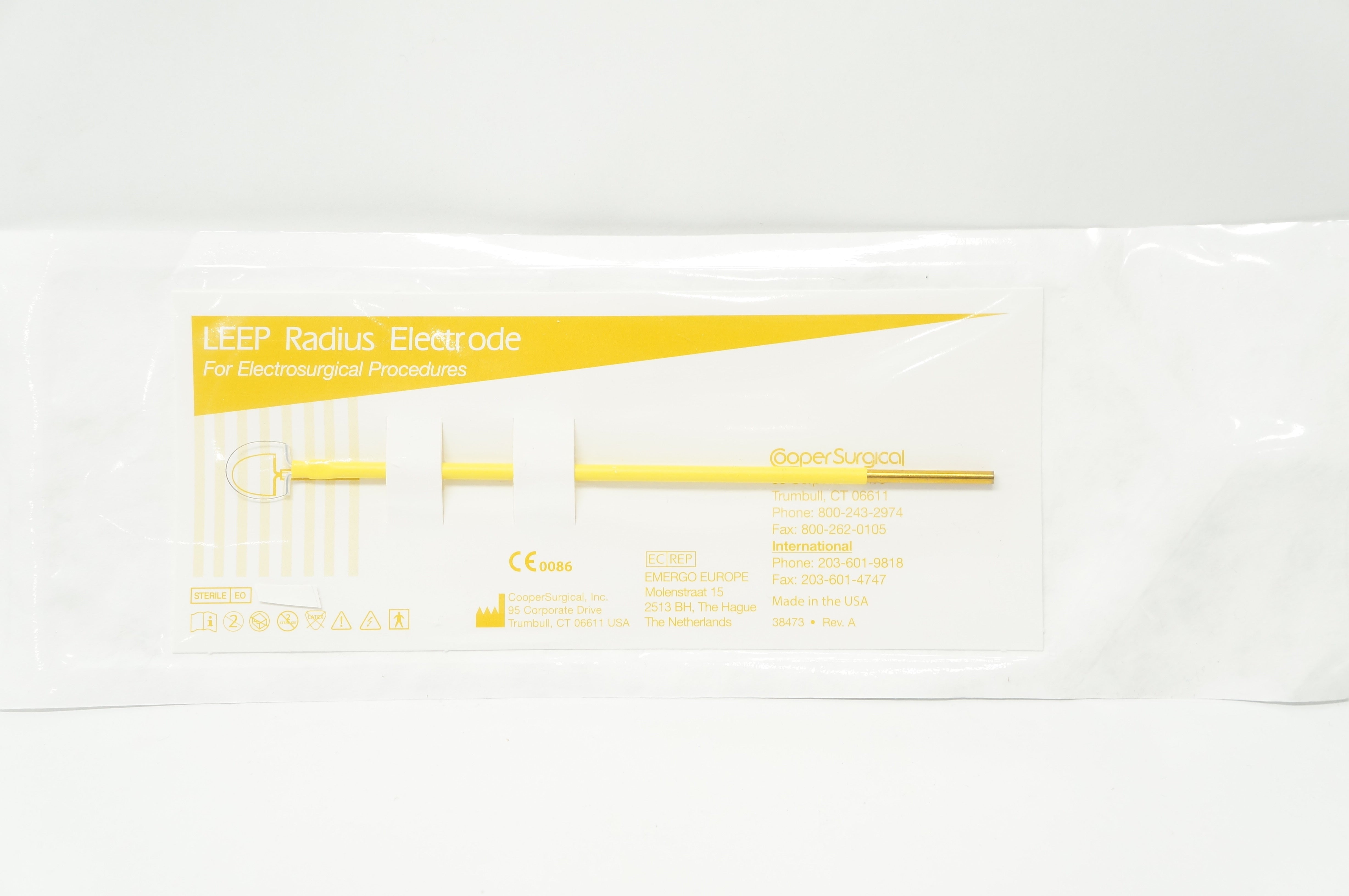 Cooper Surgical R1010 LEEP Radius Electrode 1.0 x 1.0cm, 12cm Shaft (x)