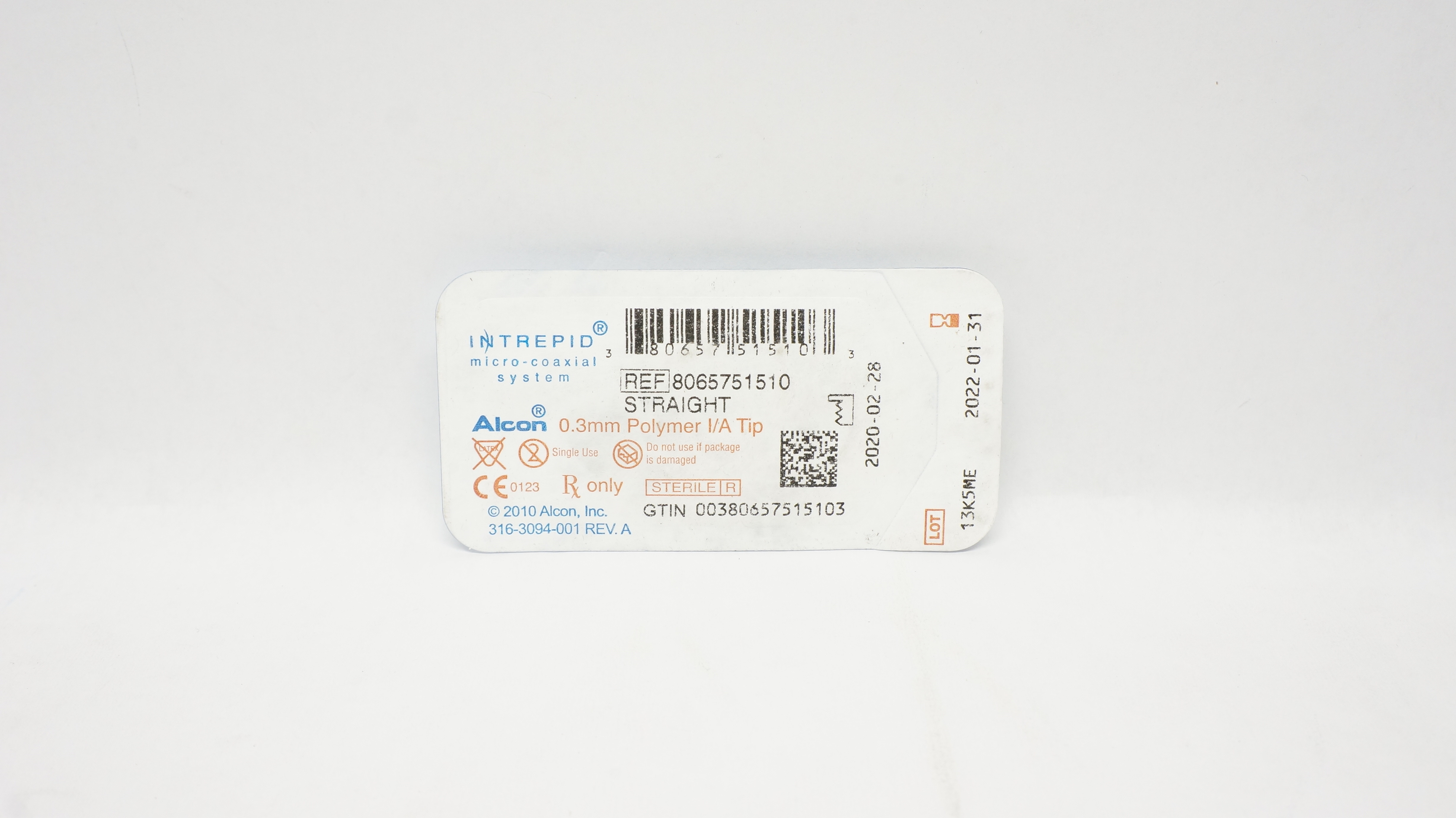 Alcon 8065751510 Intrepid Micro-codxial System Polymer I/A Tip 0.3mm (x)