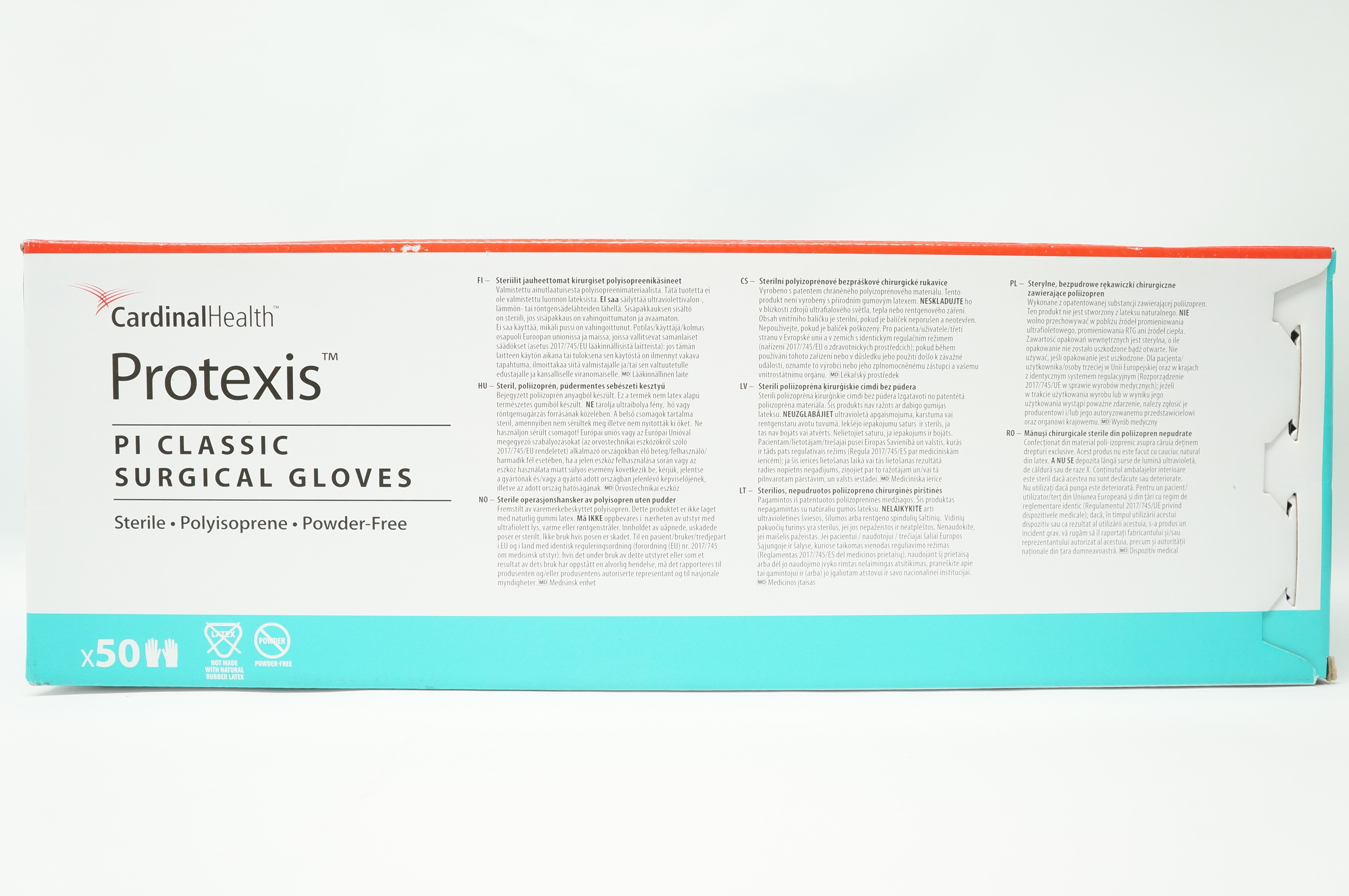 Cardinal Health 2D72PL60X Protexis PI Classic Surgical Gloves, 6 - Box of 50