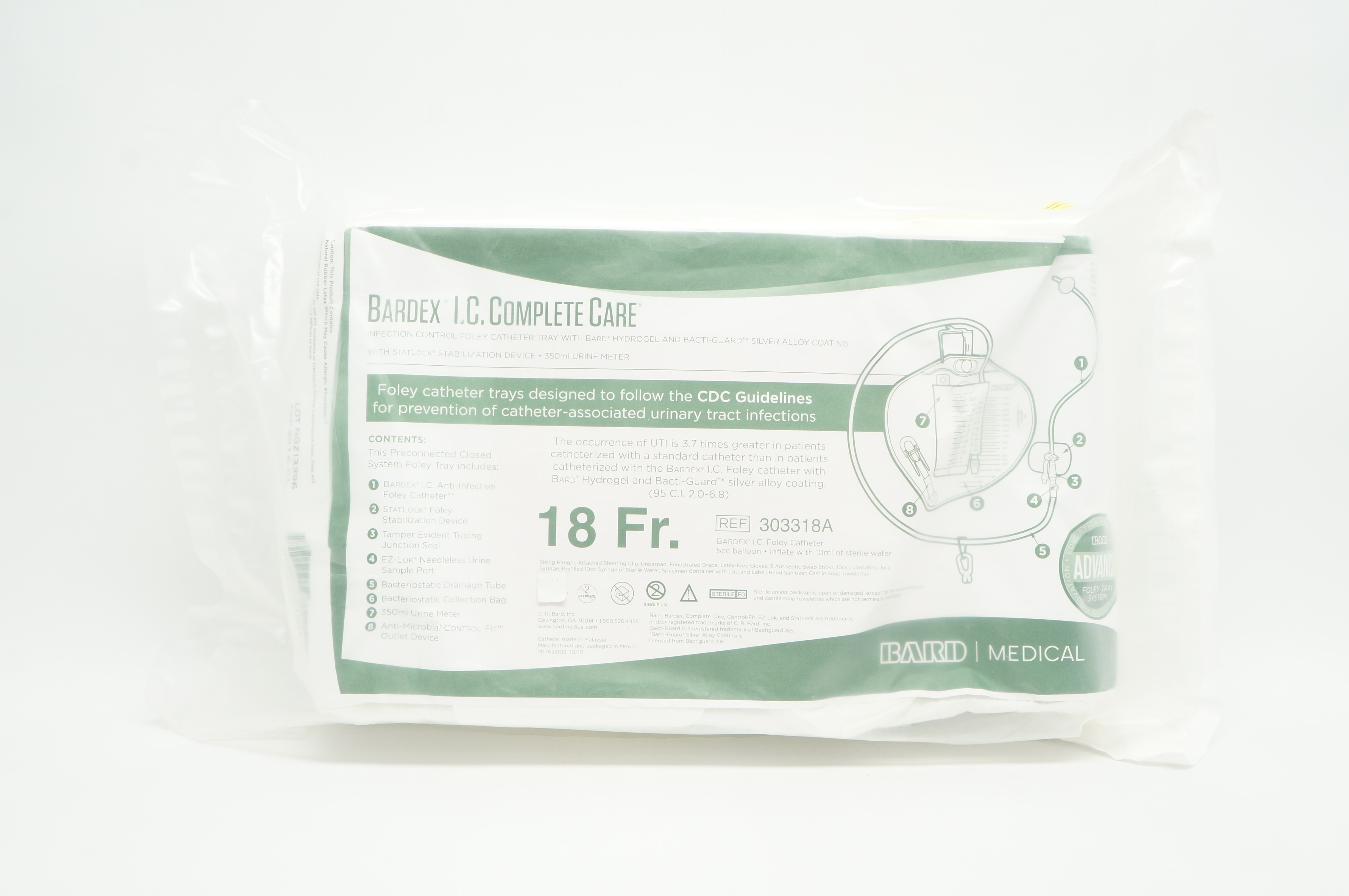 Bard 303318A Bardex I.C. Complete Care 18Fr (x)