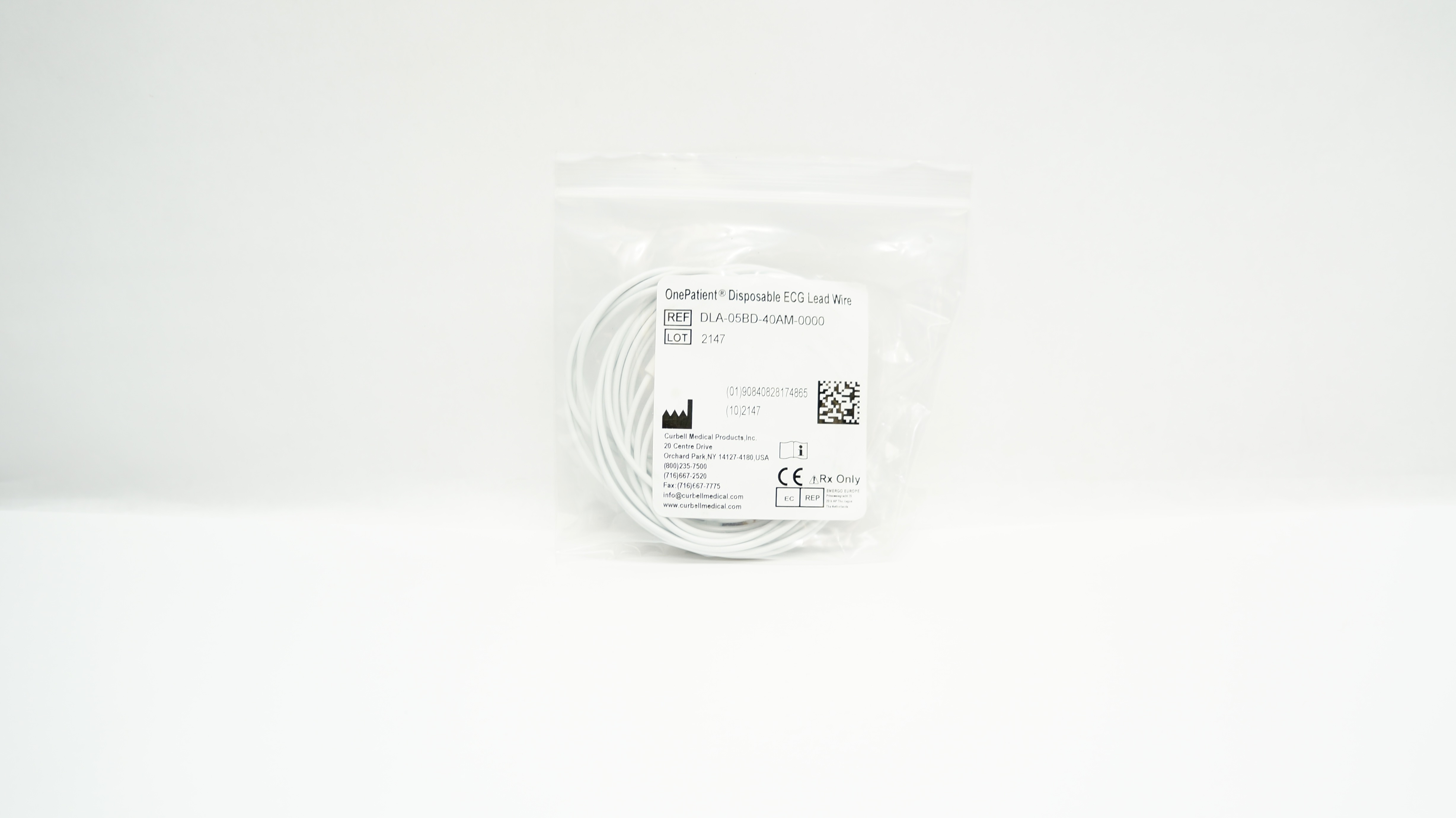Curbell Medical DLA-05BD-40AM-0000 OnePatient Disposable ECG Lead Wire